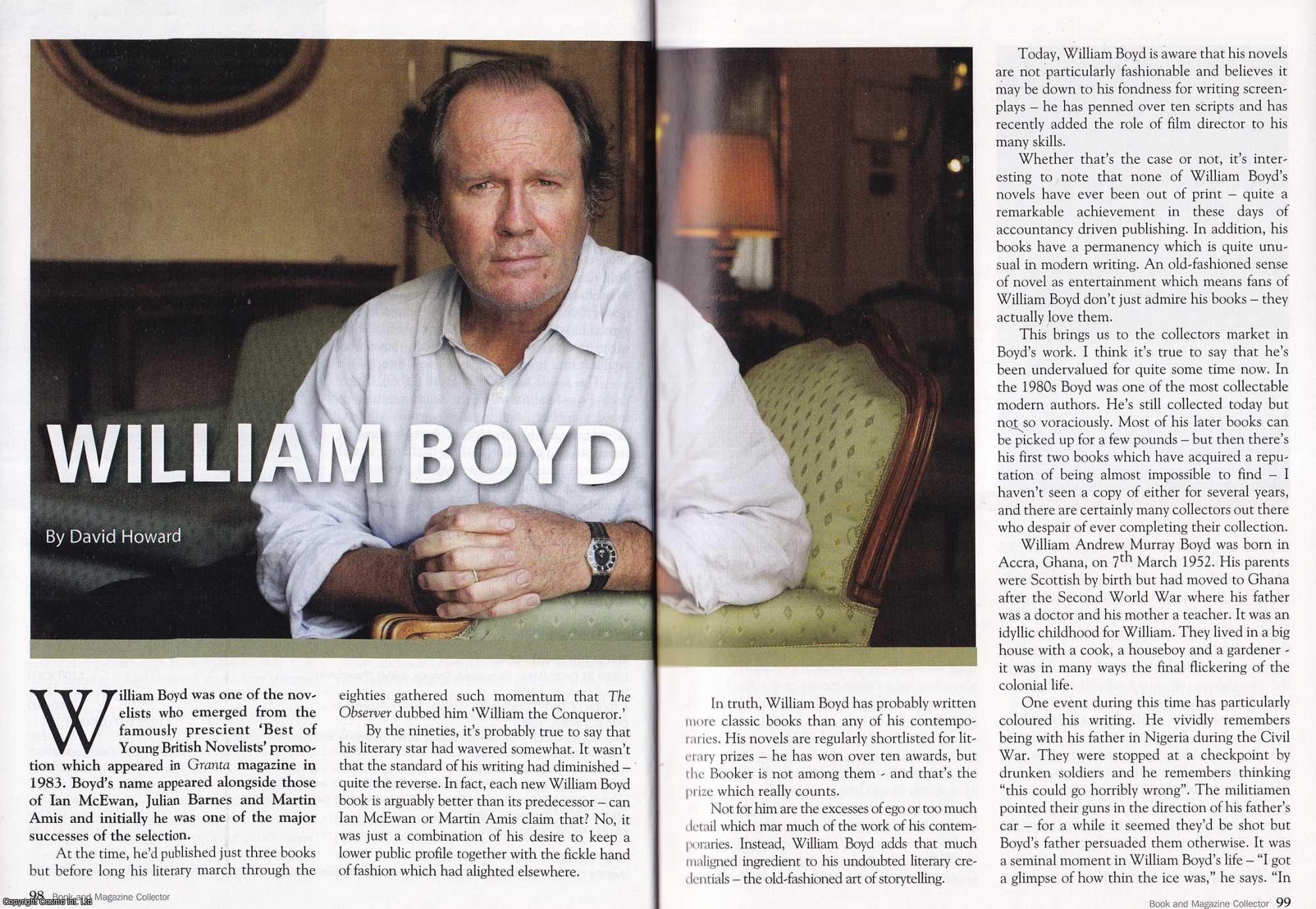 David Howard - William Boyd. This is an original article separated from an issue of The Book & Magazine Collector publication, 2008.