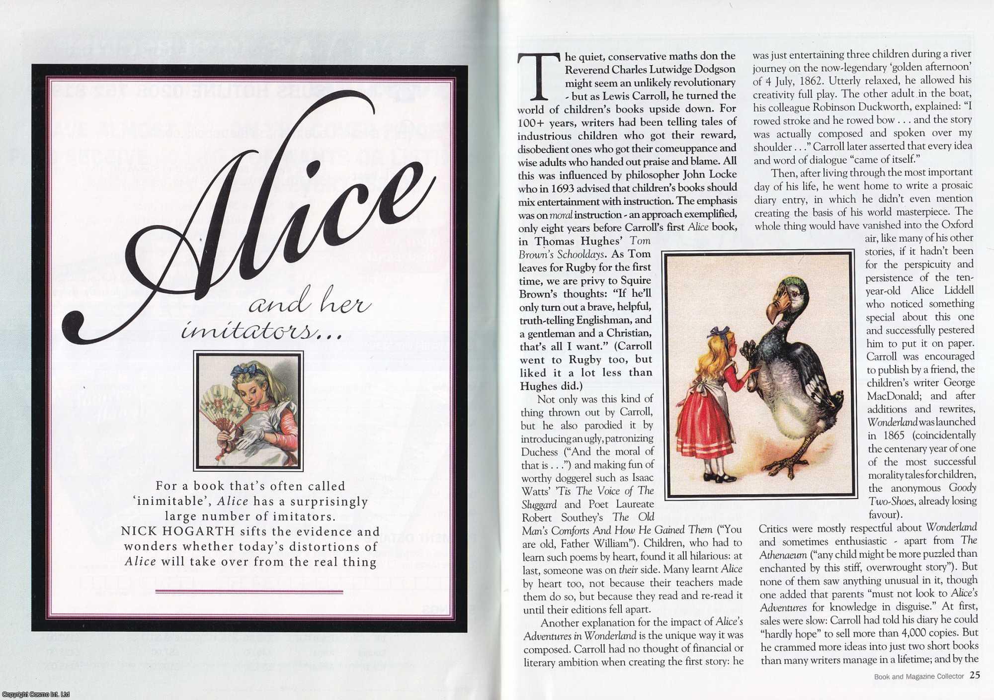 Nick Hogarth - Alice and Her Imitators. This is an original article separated from an issue of The Book & Magazine Collector publication.