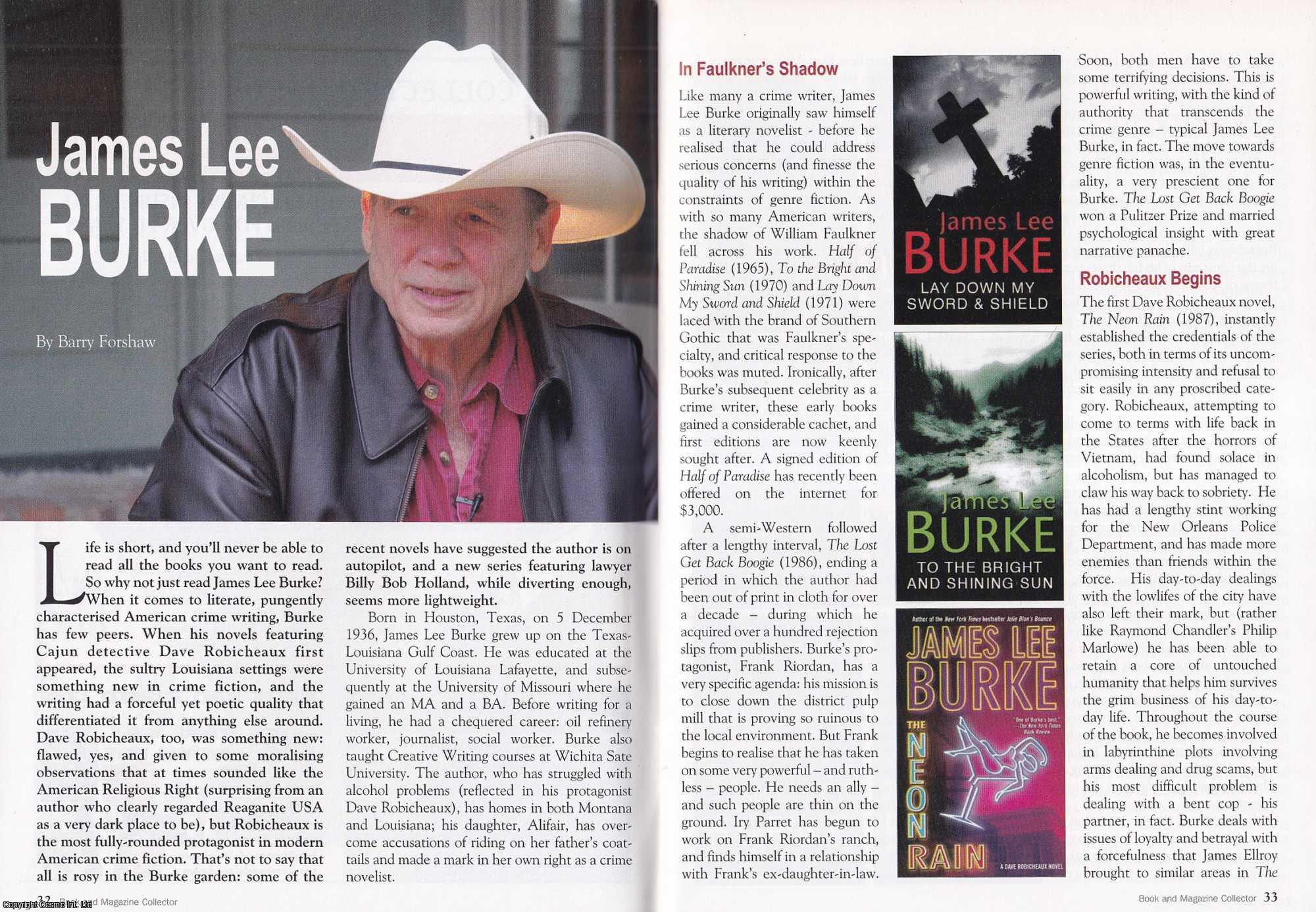 Barry Forshaw - James Lee Burke. This is an original article separated from an issue of The Book & Magazine Collector publication, 2008.