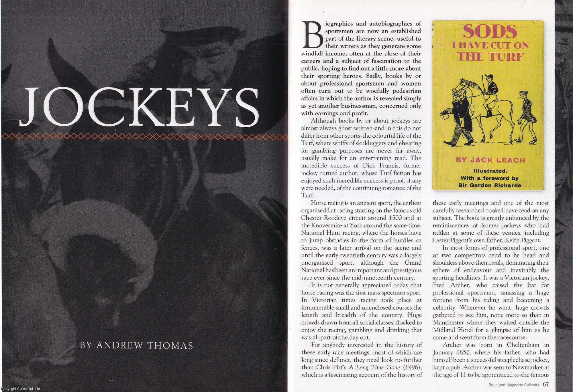 Andrew Thomas - Jockeys. This is an original article separated from an issue of The Book & Magazine Collector publication.