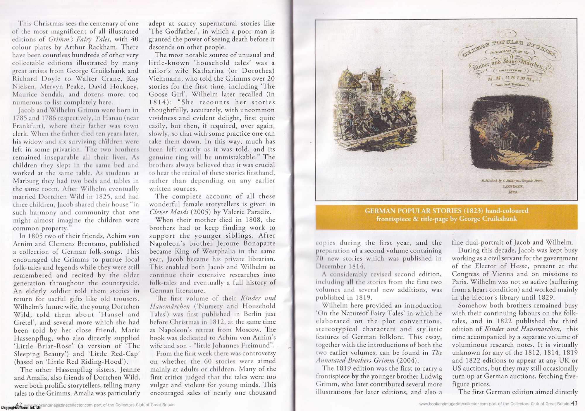 Richard Dalby - Grimm's Fairy Tales. Two Hundred Years of Magical Storytelling. This is an original article separated from an issue of The Book & Magazine Collector publication, 2009.