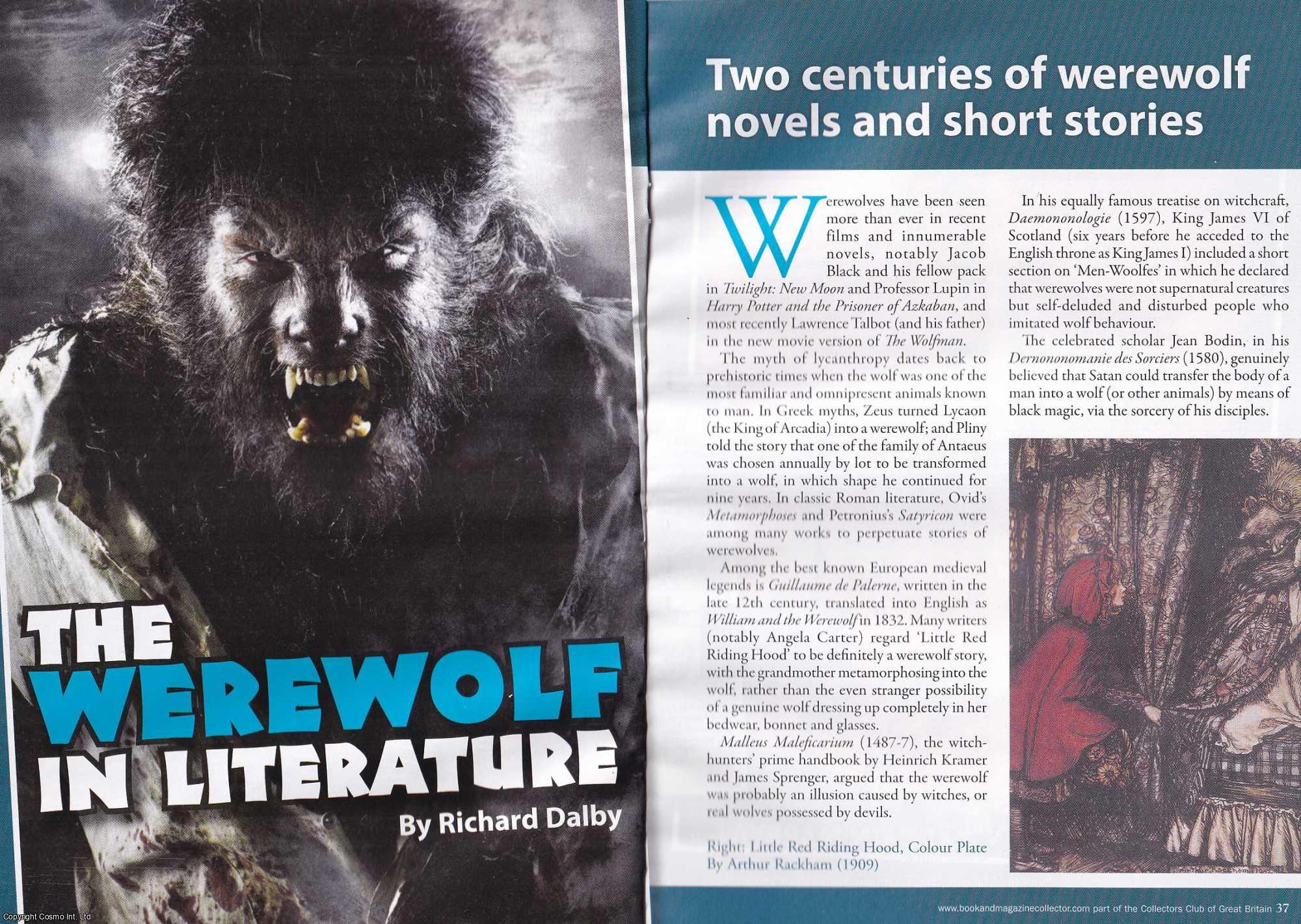 Richard Dalby - The Werewolf in Literature. This is an original article separated from an issue of The Book & Magazine Collector publication, 2010.