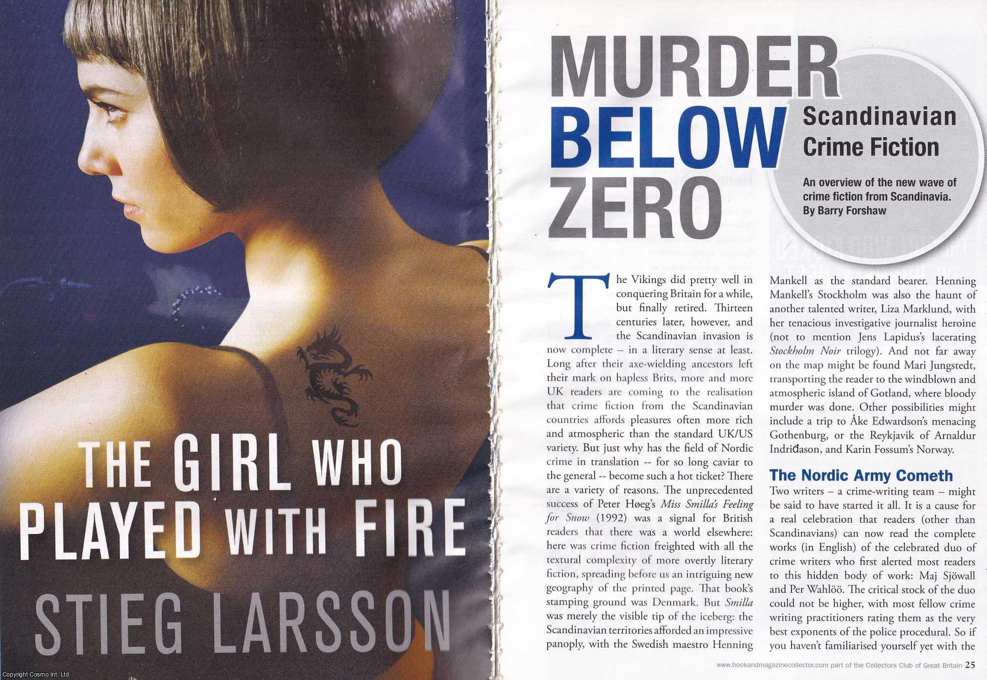 Barry Forshaw - Murder Below Zero : Scandinavian Crime Fiction. This is an original article separated from an issue of The Book & Magazine Collector publication, 2010.