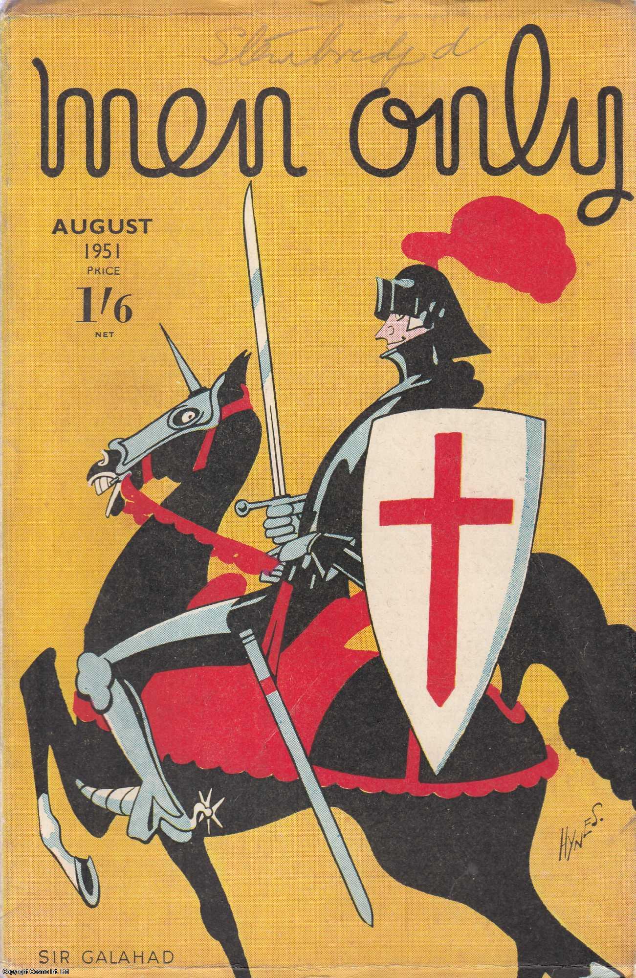 Edward S. Hynes (illustrator) - Sir Galahad, colour cover illustration by Edward S. Hynes. Men Only Incorporating The Strand Magazine. August 1951. Vol.47 no.188.