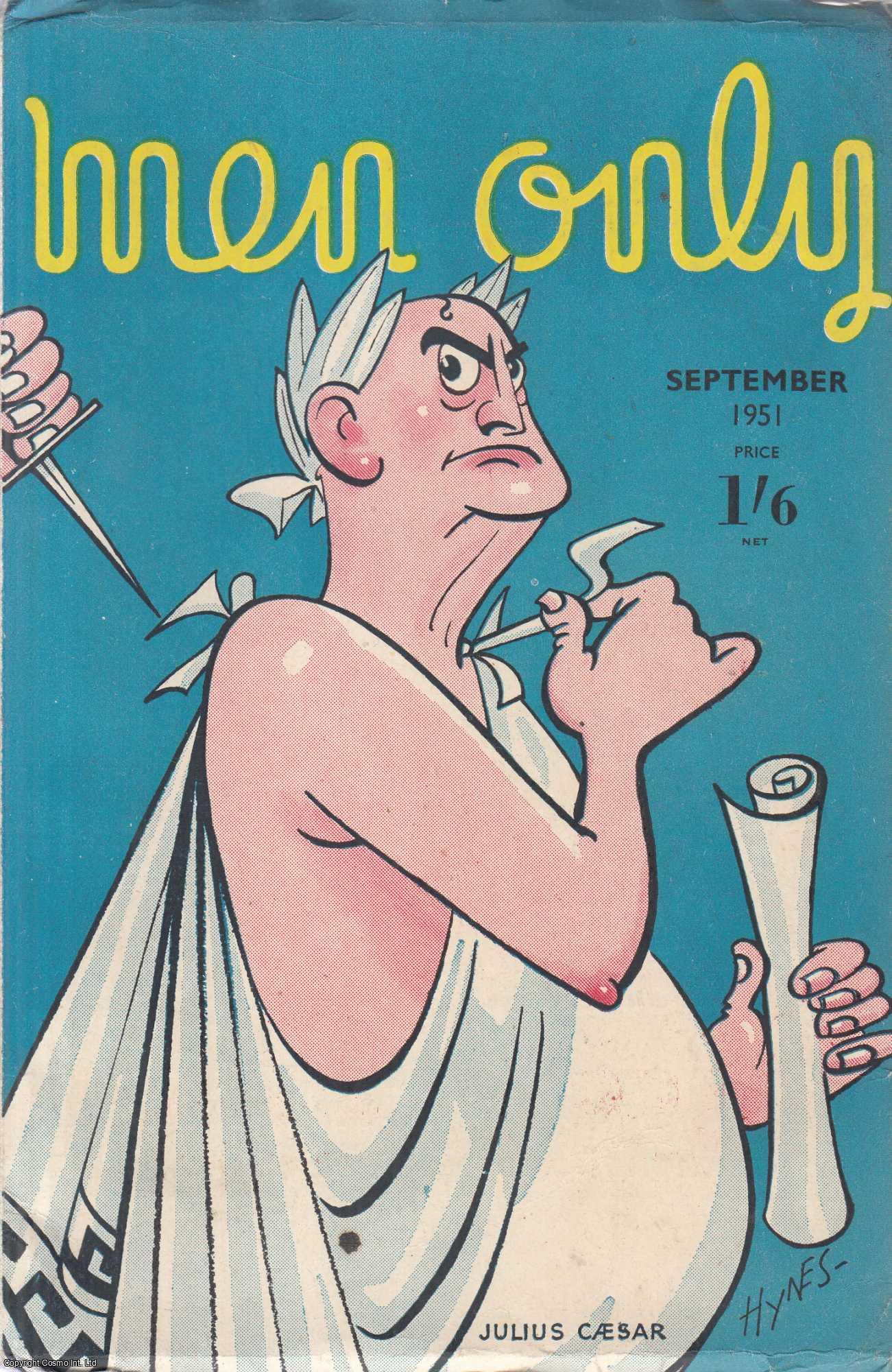 Edward S. Hynes (illustrator) - Julius Caesar, colour cover illustration by Edward S. Hynes. Men Only Incorporating The Strand Magazine. September 1951. Vol.48 no.189.
