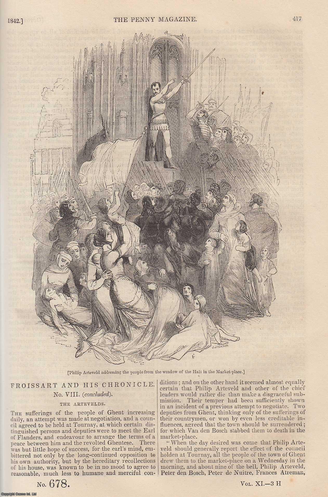 ---. - The Sources and Uses of Wax; Moor Park (concl) (Hertfordshire), etc. Issue No. 678, 1842. A complete rare weekly issue of the Penny Magazine, 1842.