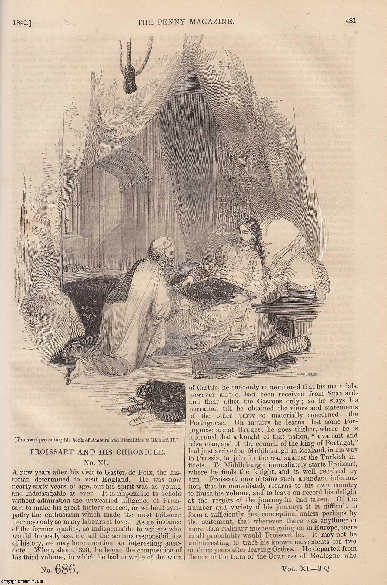 ---. - Salterns (salt); The Ash Tree (Fraxinus Excelsior); Plains (dry land), Geographically Considered (part 1), etc. Issue No. 686, 1842. A complete rare weekly issue of the Penny Magazine, 1842.