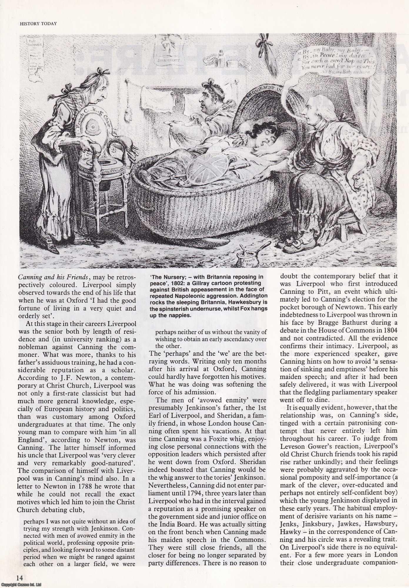 Norman Gash - The Tortoise & The Hare : Robert Banks Jenkinson (Lord Liverpool) & George Canning. An original article from History Today 1982.