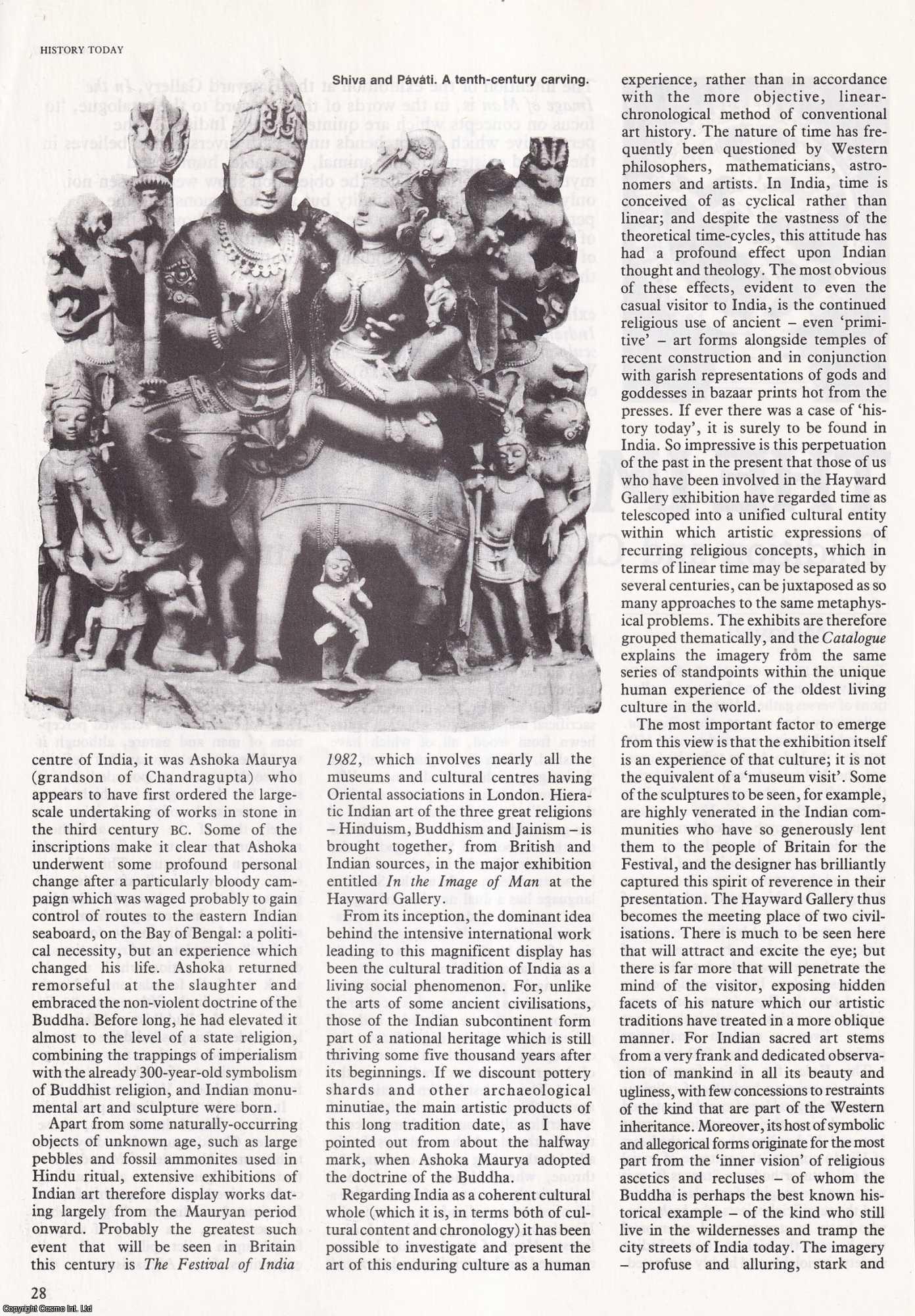 T.S. Maxwell - The Image of Man : Tradition & Change Expressed in Indian Art. An original article from History Today 1982.
