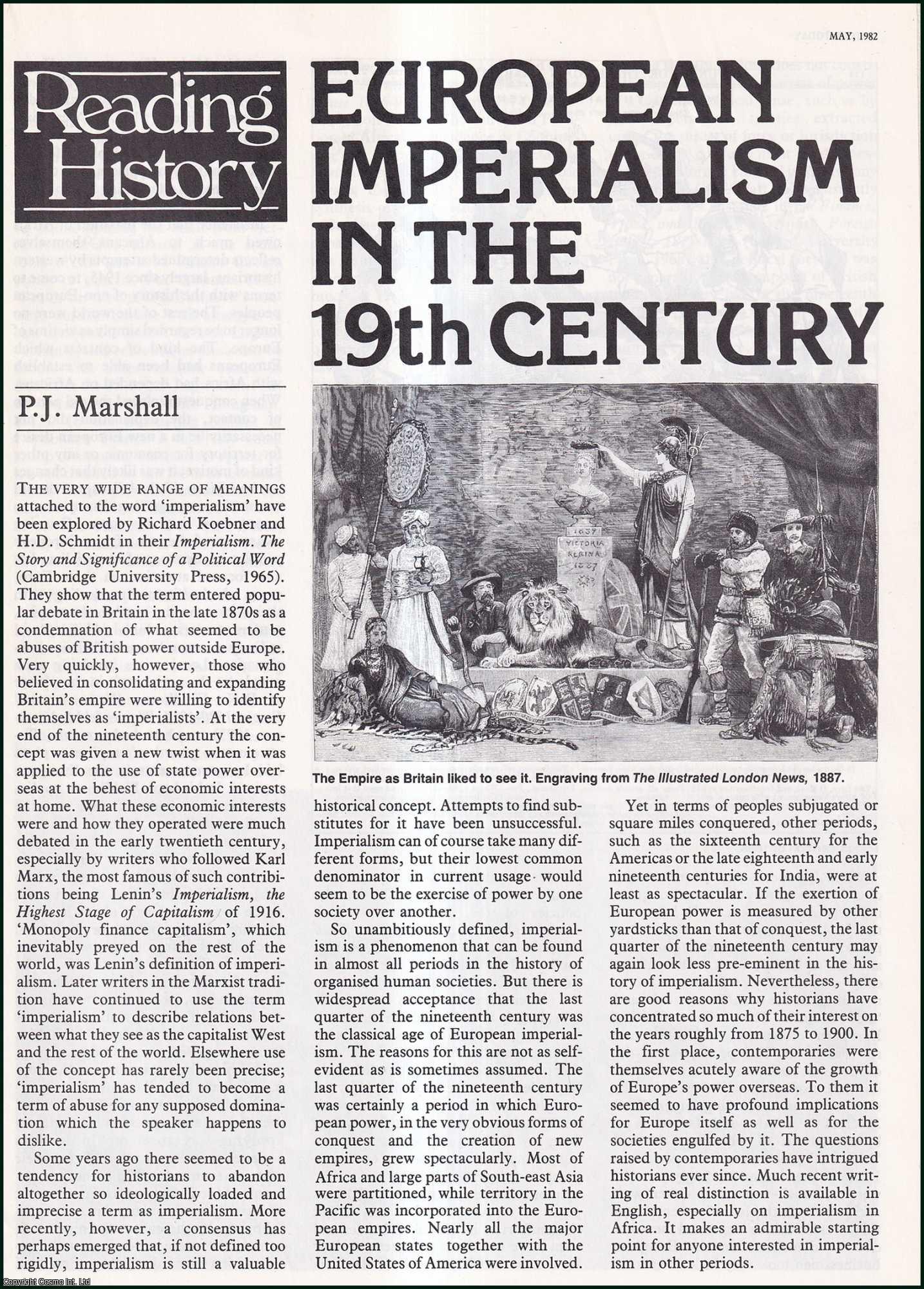 P.J. Marshall - European Imperialism in The 19th Century. An original article from History Today 1982.