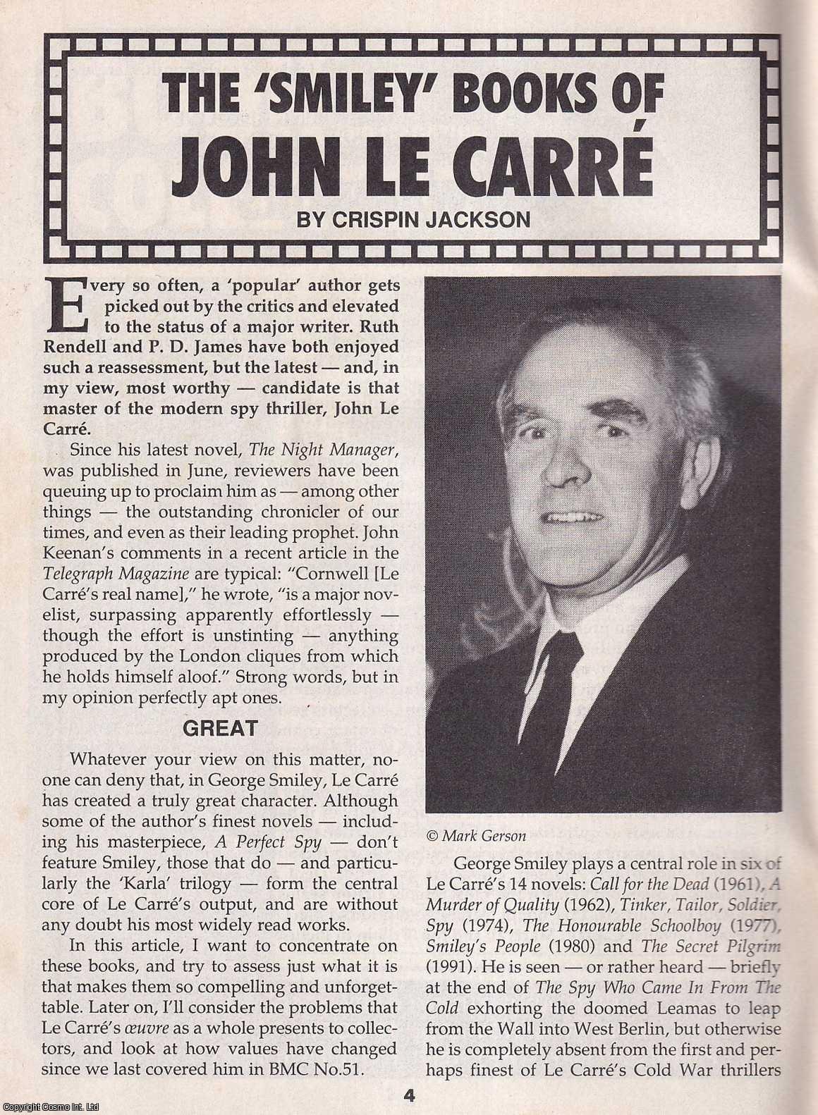 Crispin Jackson - The Smiley Books of John Le Carre. This is an original article separated from an issue of The Book & Magazine Collector publication.