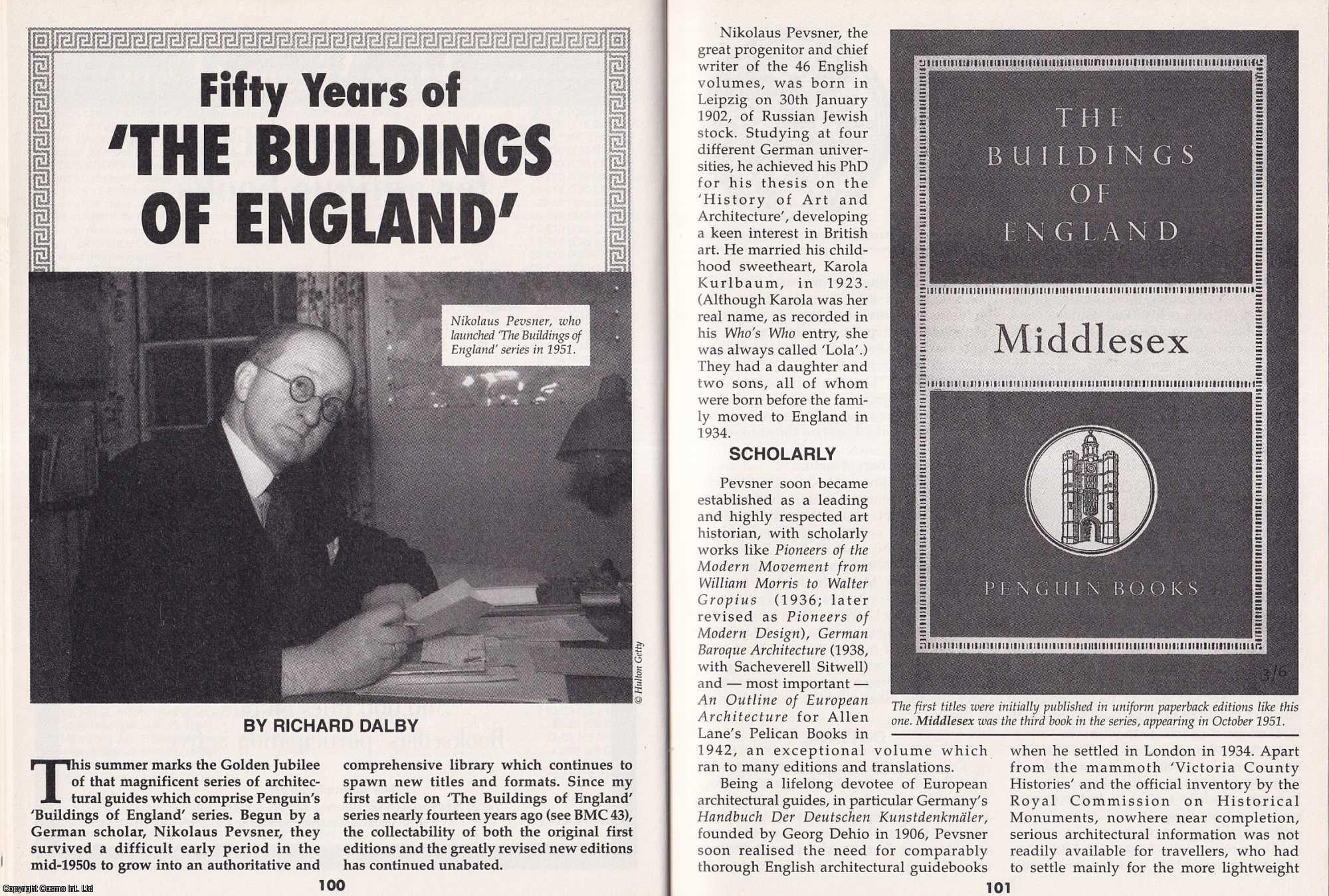 Richard Dalby - Fifty Years of Pevsner's Buildings of England. This is an original article separated from an issue of The Book & Magazine Collector publication, 2001.