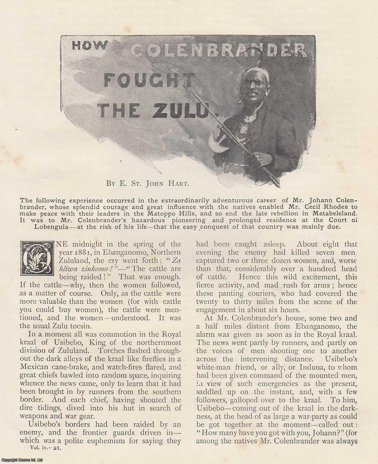 E. St. John Hart - How Colenbrander Fought The Zulu. An uncommon original article from the Wide World Magazine, 1899.