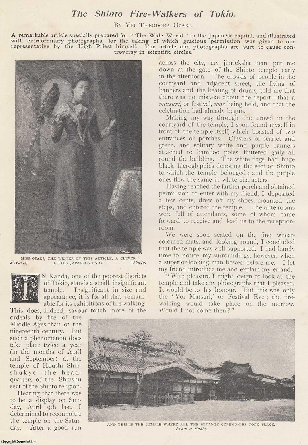 Yei Theodora Ozaki - The Shinto Fire Walkers of Tokyo. An uncommon original article from the Wide World Magazine, 1899.