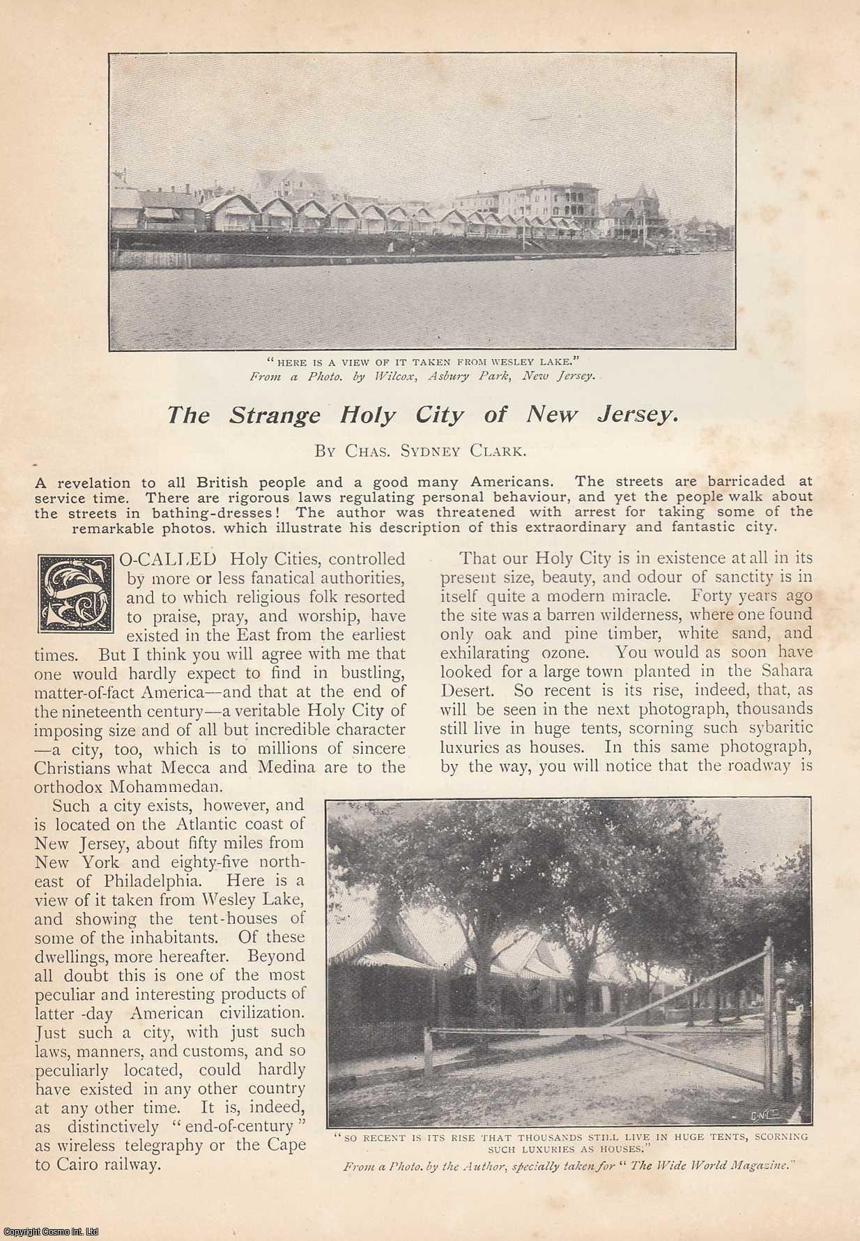 Chas. Sydney Clark - The Strange Holy City of New Jersey. An uncommon original article from the Wide World Magazine, 1900.