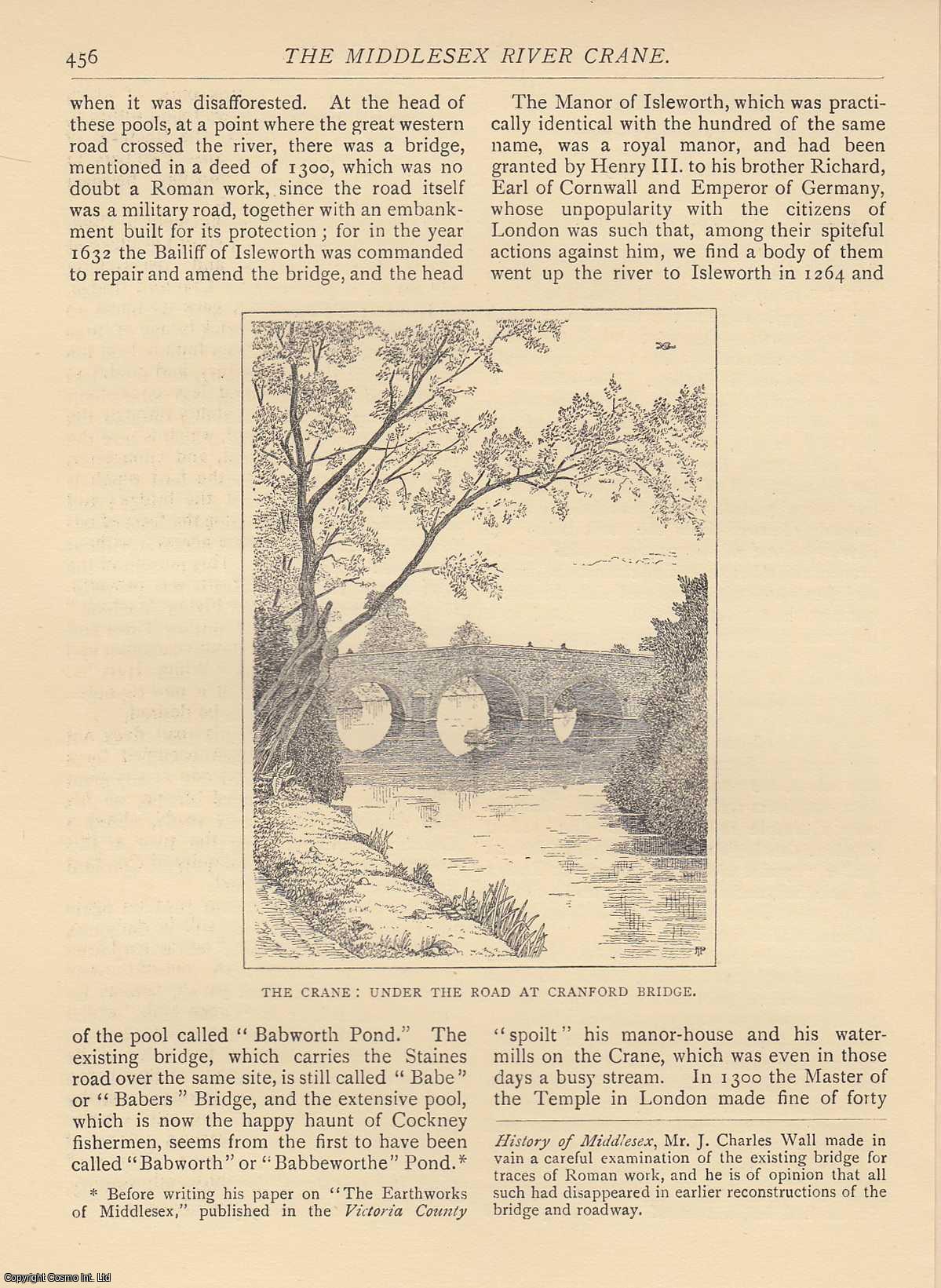 T. Tavenor-Perry - The Middlesex River Crane. An original article from The Antiquary Magazine, 1914.