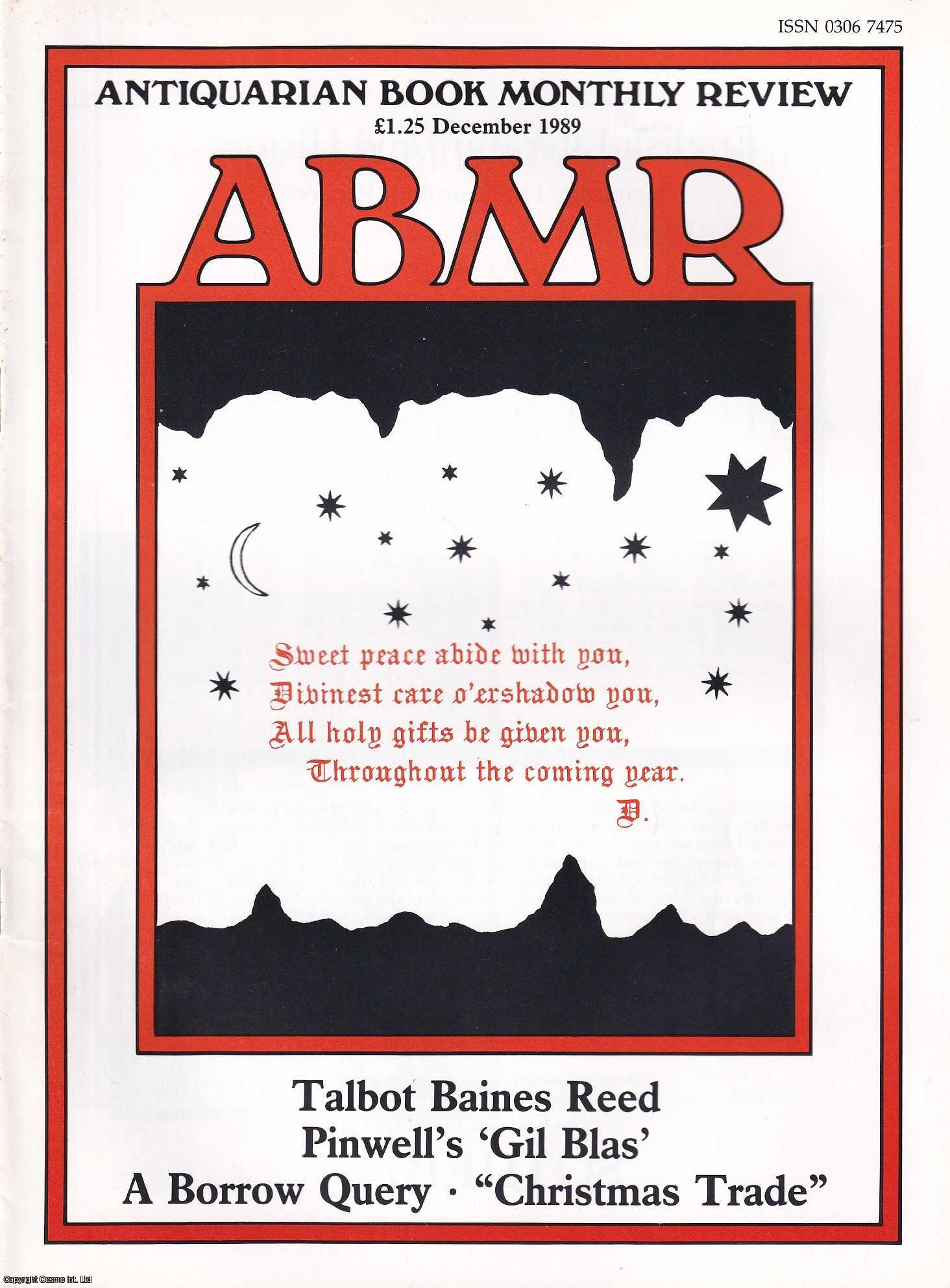 Paul Goldman - G.J. Pinwell's Gil Blas. An original article contained in a complete monthly issue of the Antiquarian Book Monthly Review (ABMR), 1989.