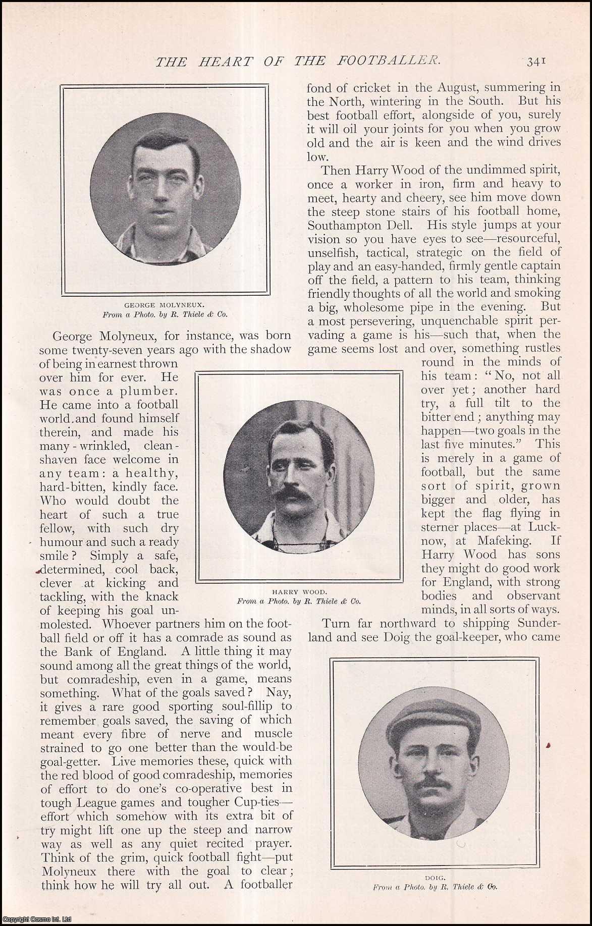 C.B. Fry - The Heart of the Footballer : Edgar Chadwick ; Albert Buick ; Tom Crawshaw ; Jack Sharp & others. An uncommon original article from The Strand Magazine, 1904.
