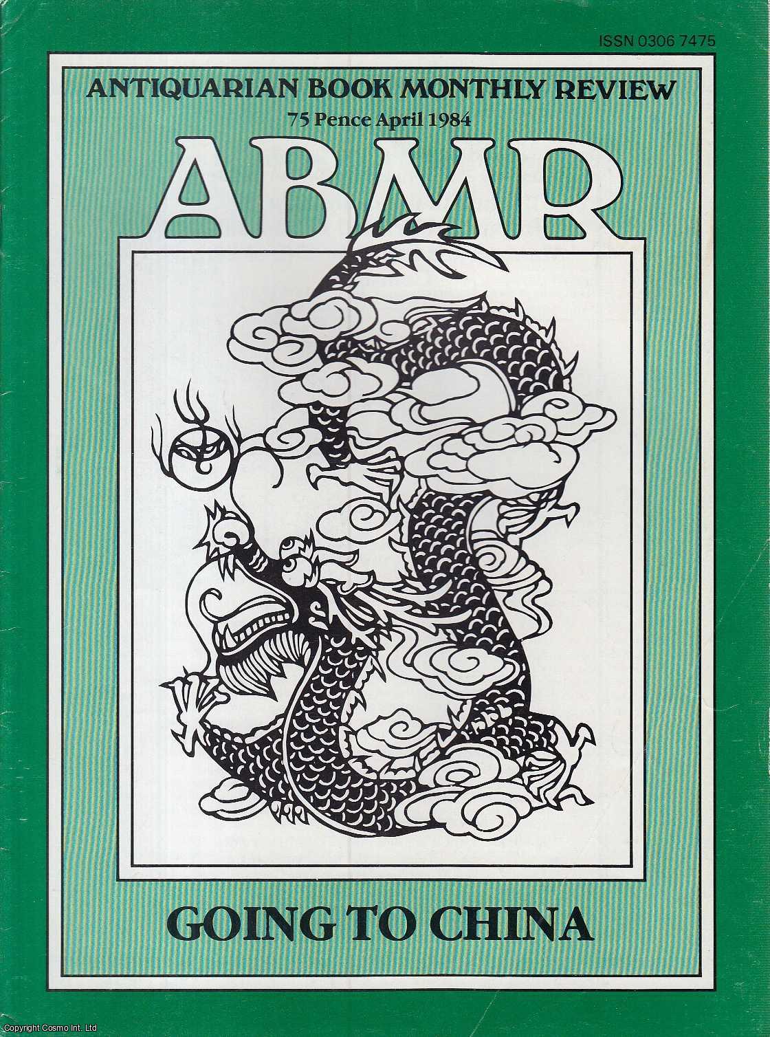 John Musty - Going to China. Books shipped to China in 1776. With a list of the books. An original article contained in a complete monthly issue of the Antiquarian Book Monthly Review (ABMR), 1984.