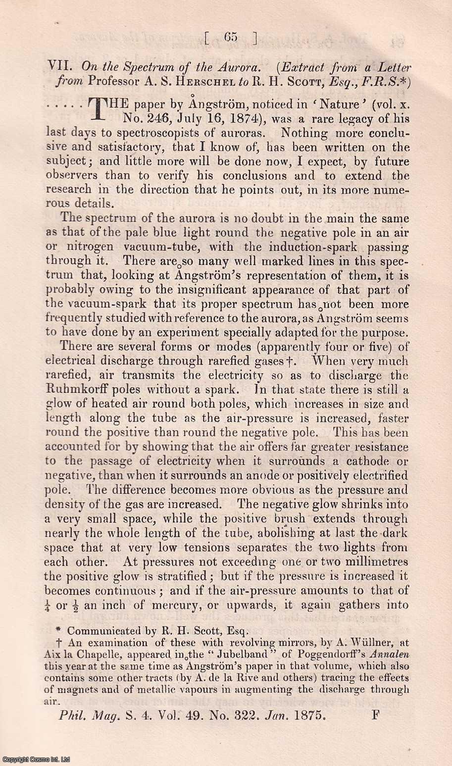 J.L. Soret - On Polarization by Diffusion of Light. An original article from The London, Edinburgh, and Dublin Philosophical Magazine and Journal of Science, 1875.