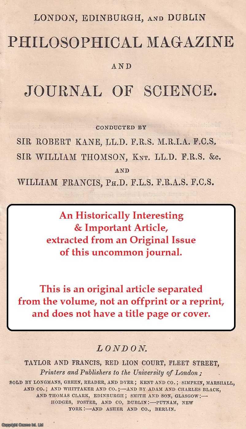 Lord Rayleigh, M.A., F.R.S. - On the Work that may be gained during the Mixing of Gases. An original article from The London, Edinburgh, and Dublin Philosophical Magazine and Journal of Science, 1875.