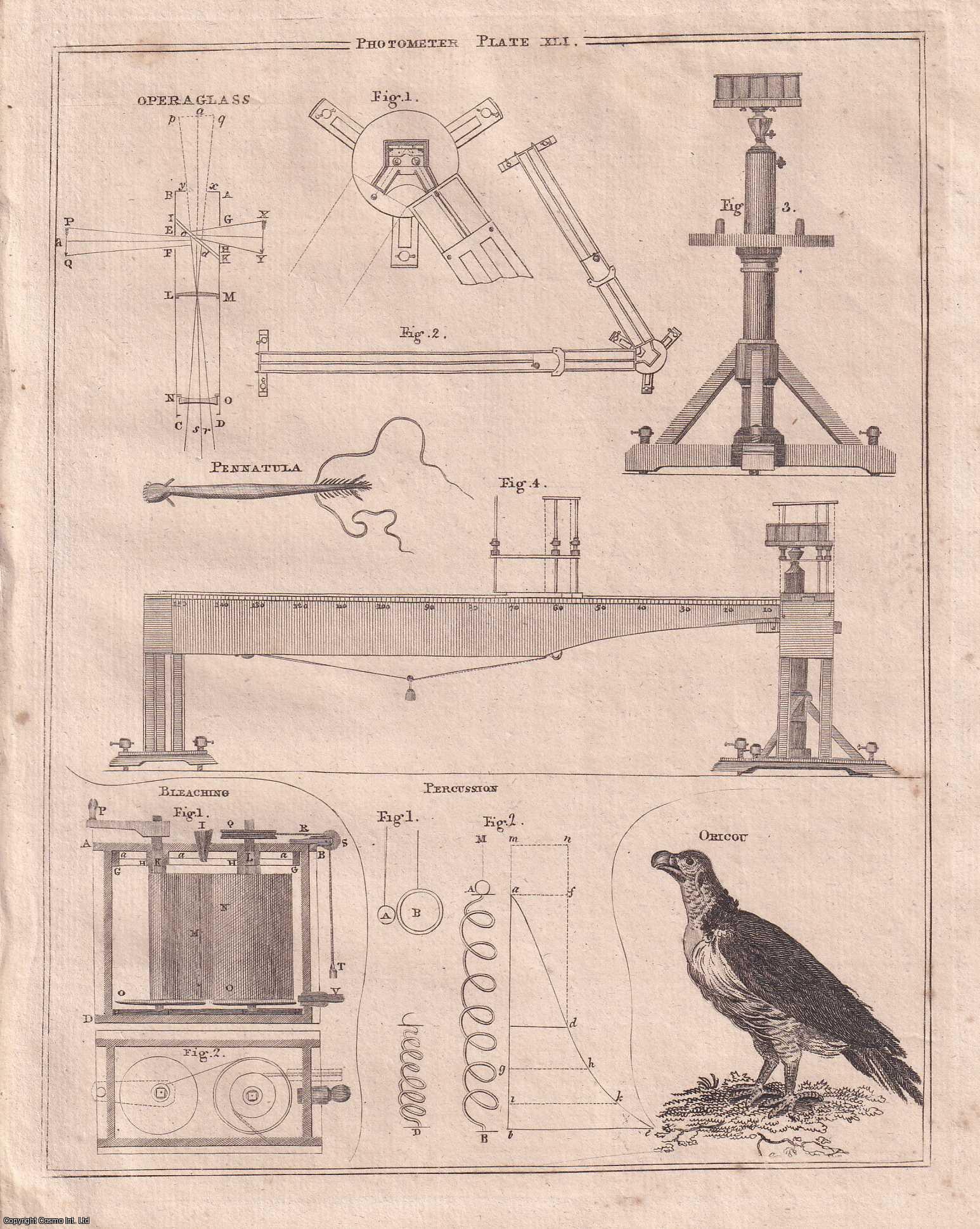 George Gleig (editor) - The Photometer, apparatus for measuring the intensity of light. A rare original article from the Encyclopaedia Britannica, Dublin Edition 1797.