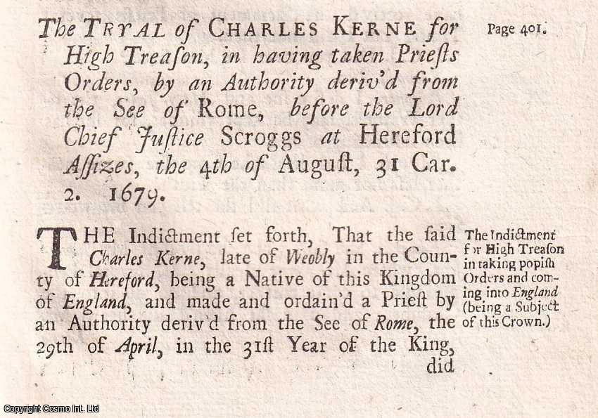 [Trial] - The Trial of Thomas Knox and John Lane, at the King's Bench, for a Misdemeanor, November 25, 1679. An original report from the collected Tryals for High Treason, and Other Crimes, 1720.