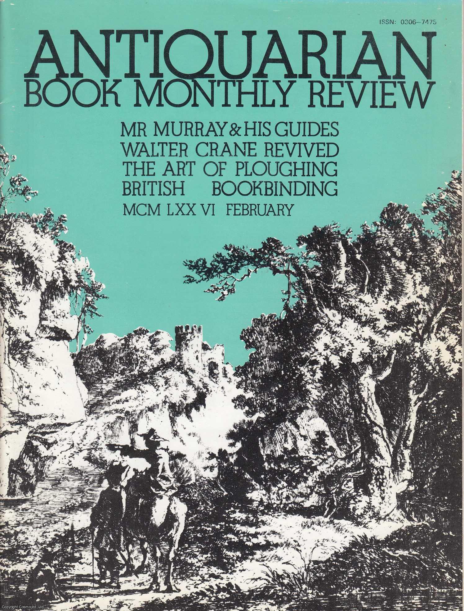 John R. Gretton - Mr. Murray's Handbooks; John Murray III and his Handbooks for Travellers. An original article contained in a complete monthly issue of the Antiquarian Book Monthly Review (ABMR). Published by ABMR Publications 1976.