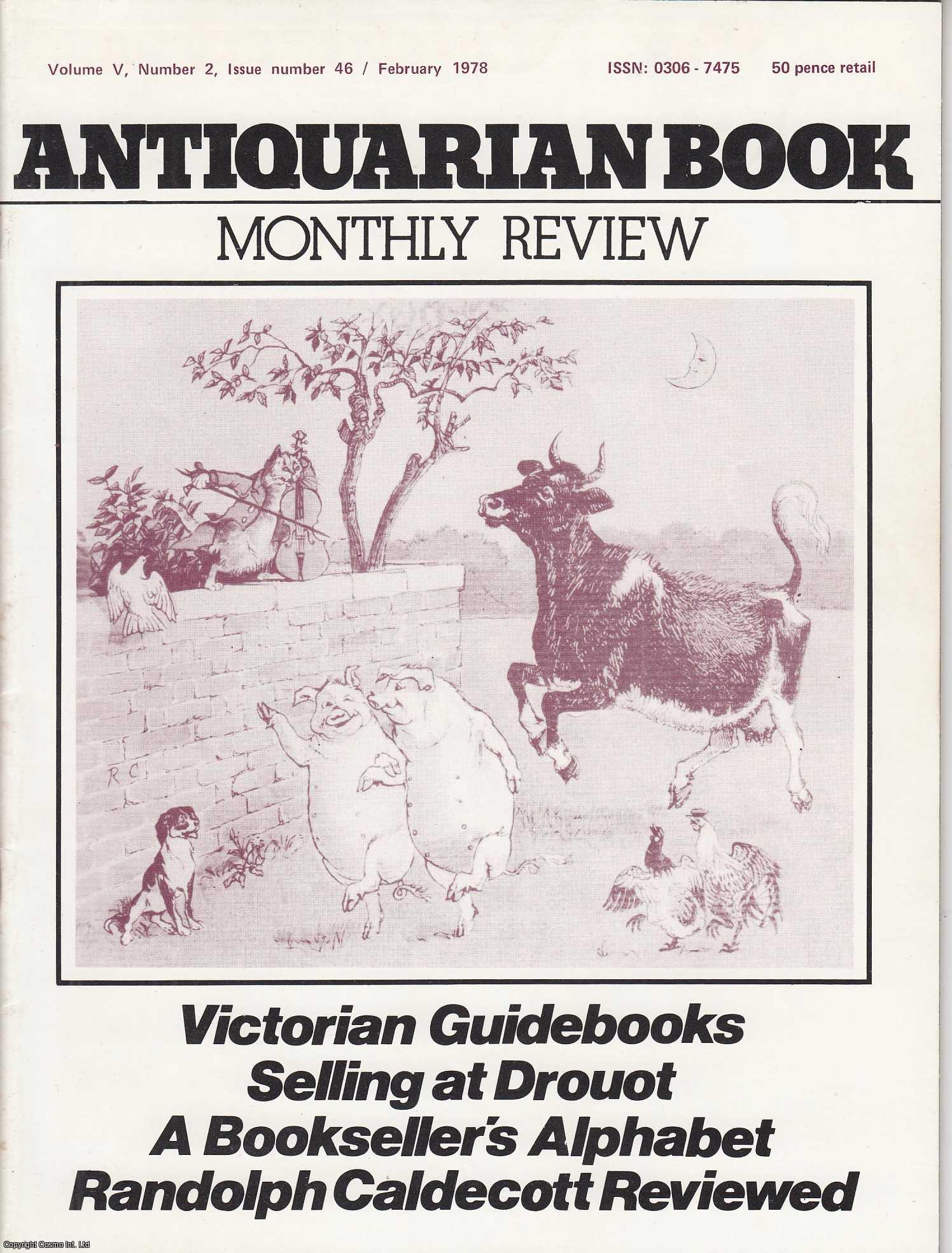 John R. Gretton - Victorian & Edwardian Guidebooks. An original article contained in a complete monthly issue of the Antiquarian Book Monthly Review (ABMR). Published by ABMR Publications 1978.