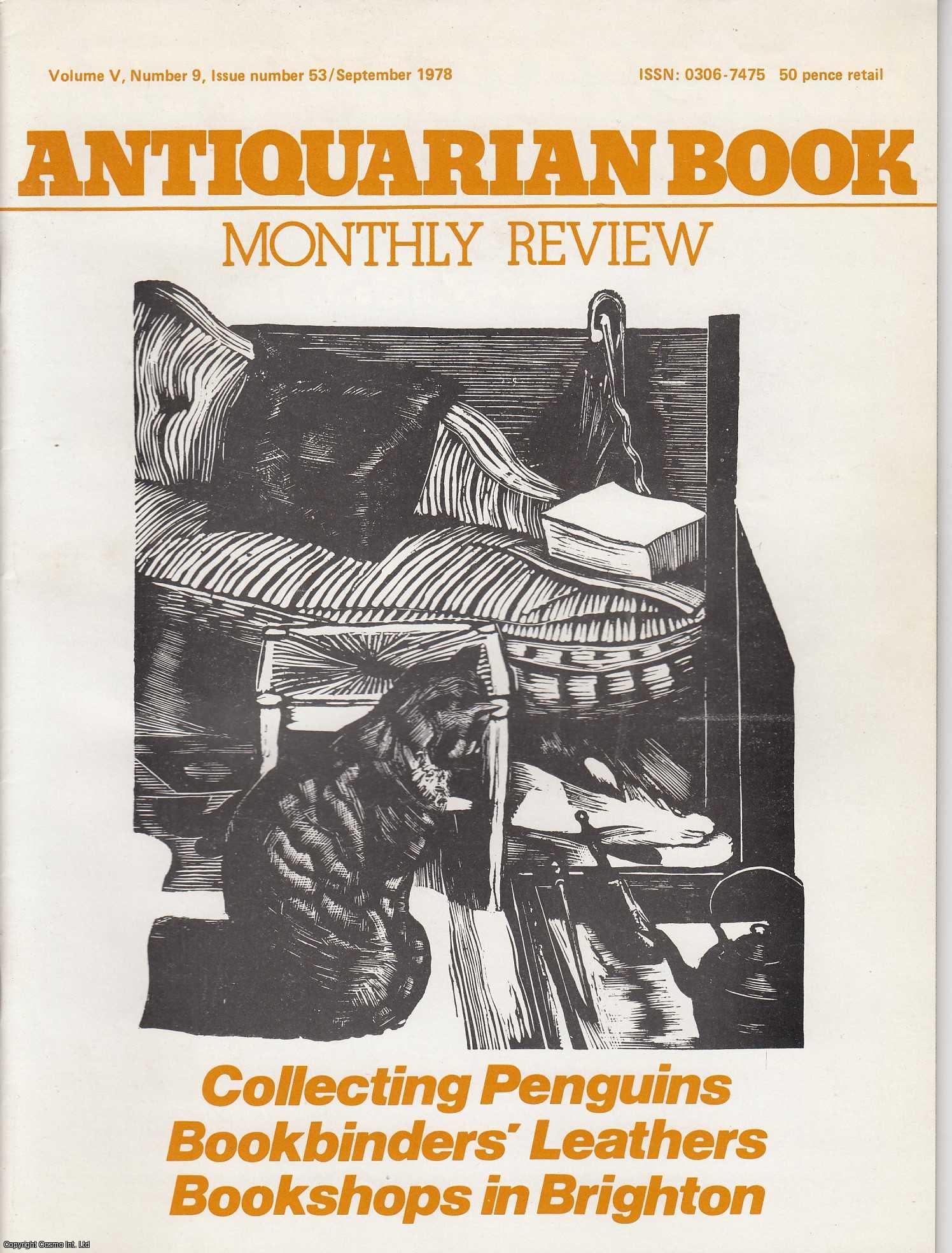 David J. Hall - The Penguin Collectors' Story. An original article contained in a complete monthly issue of the Antiquarian Book Monthly Review (ABMR). Published by ABMR Publications 1978.