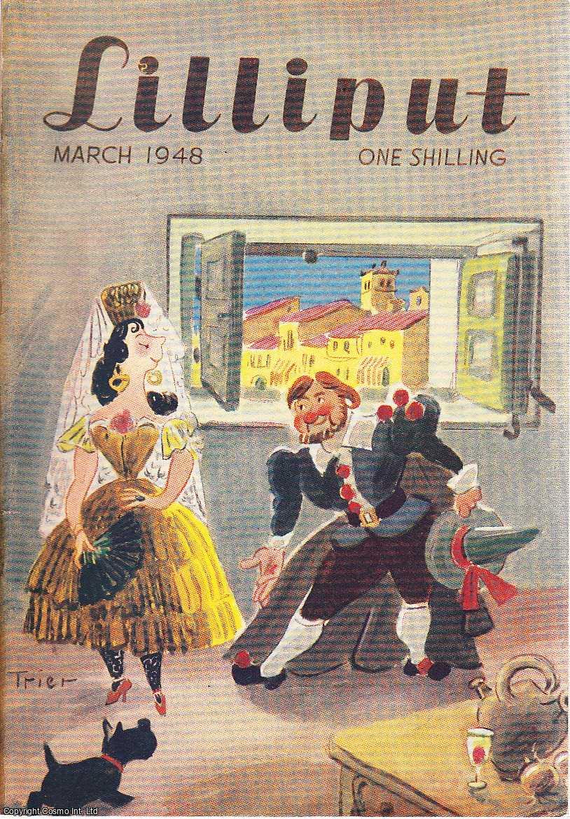Lilliput - Lilliput Magazine. March 1948. Vol.22 no.3 Issue no.129. Ronald Searle illustration, Richard Lane story, Georges Simenon story, and other pieces.