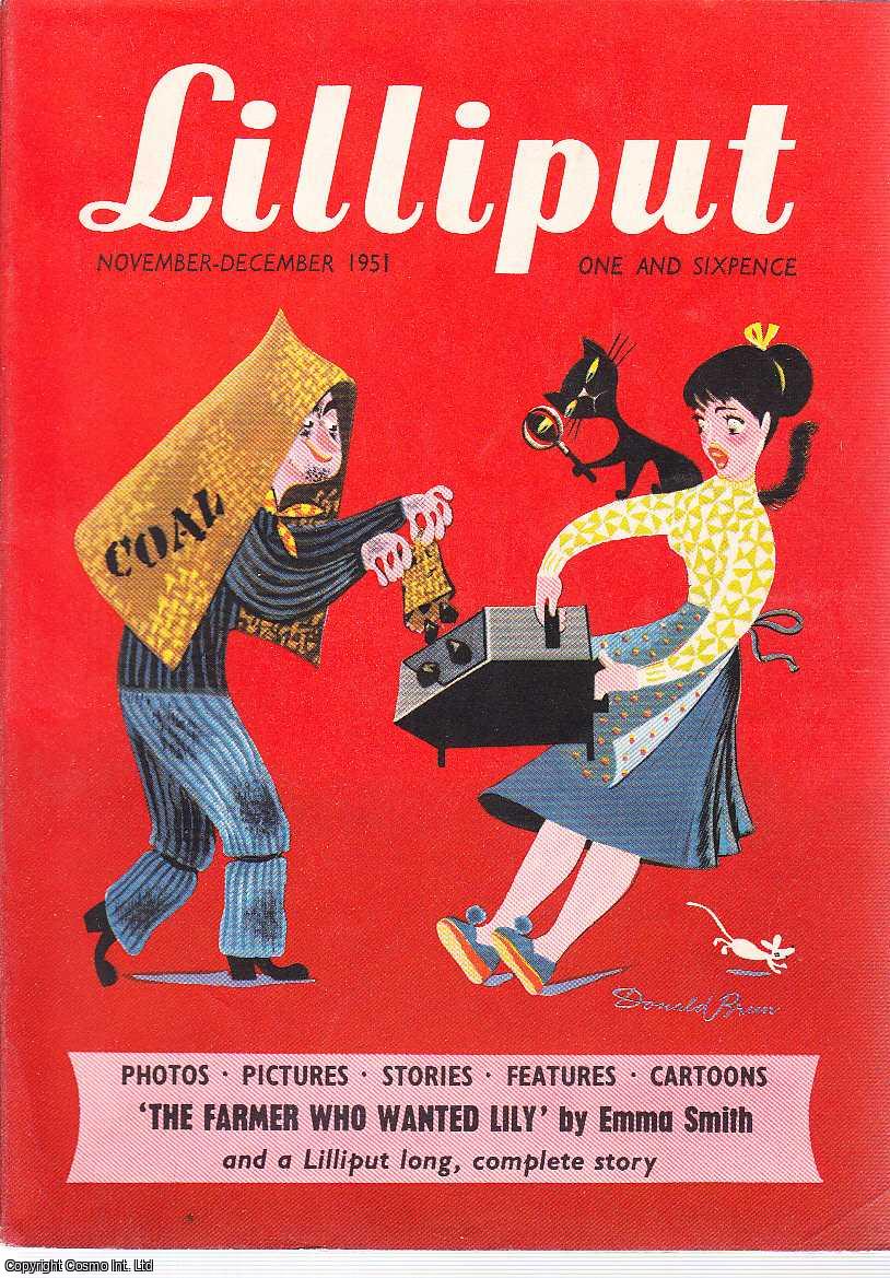 Lilliput - Lilliput Magazine. November-December 1951. Vol.29 no.5 Issue no.174. Ronald Searle drawing, Roderick Milton story, and other pieces.