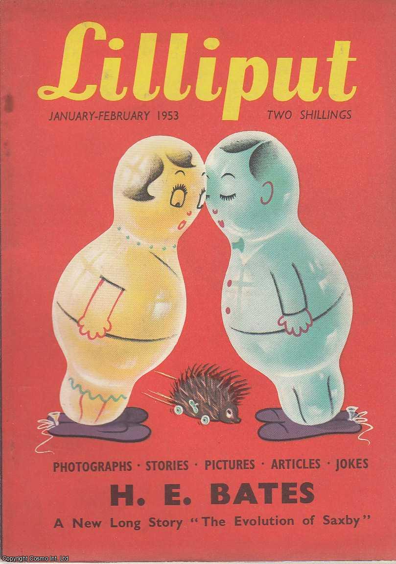 Lilliput - Lilliput Magazine. January-February 1953. Vol.32 no.2 Issue no.188. Ronald Searle drawings, Eric Ambler Mata Hari article, H.E. Bates story, and other pieces.