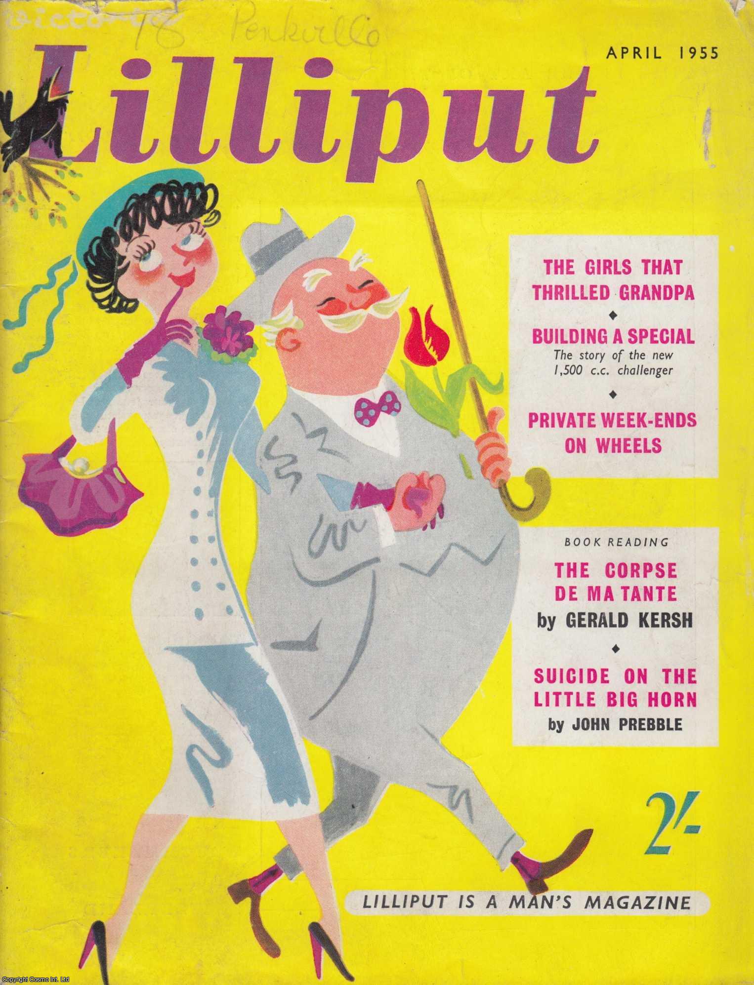 Lilliput - Lilliput Magazine. Apr 1955. Vol.36 no.4 Issue no.214. Suicide on the Little Big Horn, by John Prebble. Illustrated by Raymond Sheppard, and other pieces.
