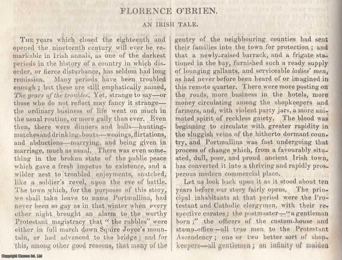 Johnstone, Christian - Florence O'Brien: An Irish Tale (Part 1). An original article from Tait's Edinburgh Magazine, 1836.