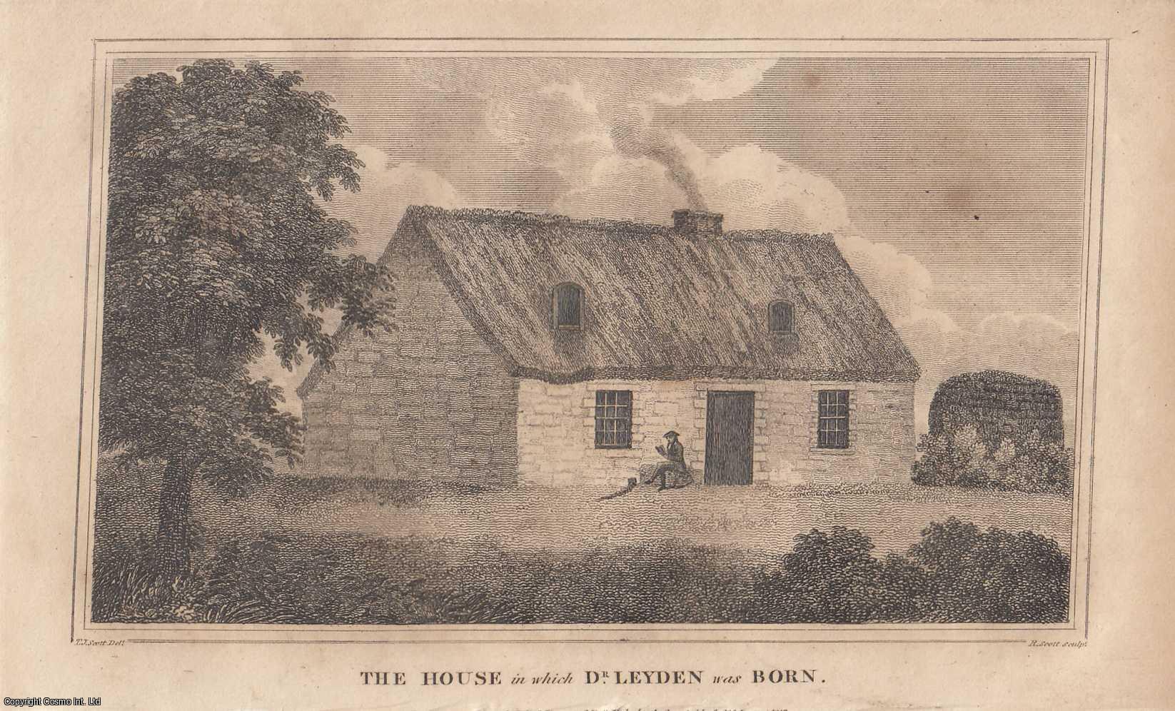 ENGRAVING - The House in which Dr Leyden was born. An original item from the Scots Magazine, 1817.