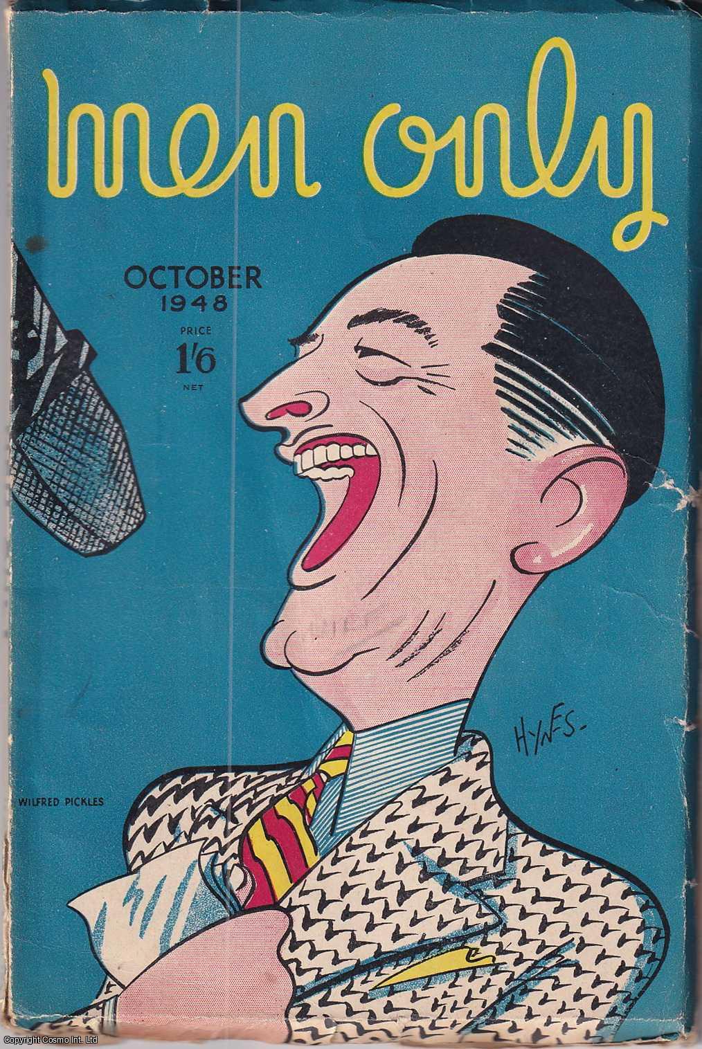 Edward S. Hynes (illustrator) - Wilfred Pickles, colour cover illustration by Edward S. Hynes. Men Only Incorporating The Strand Magazine. October 1948. Vol.39. no.154.