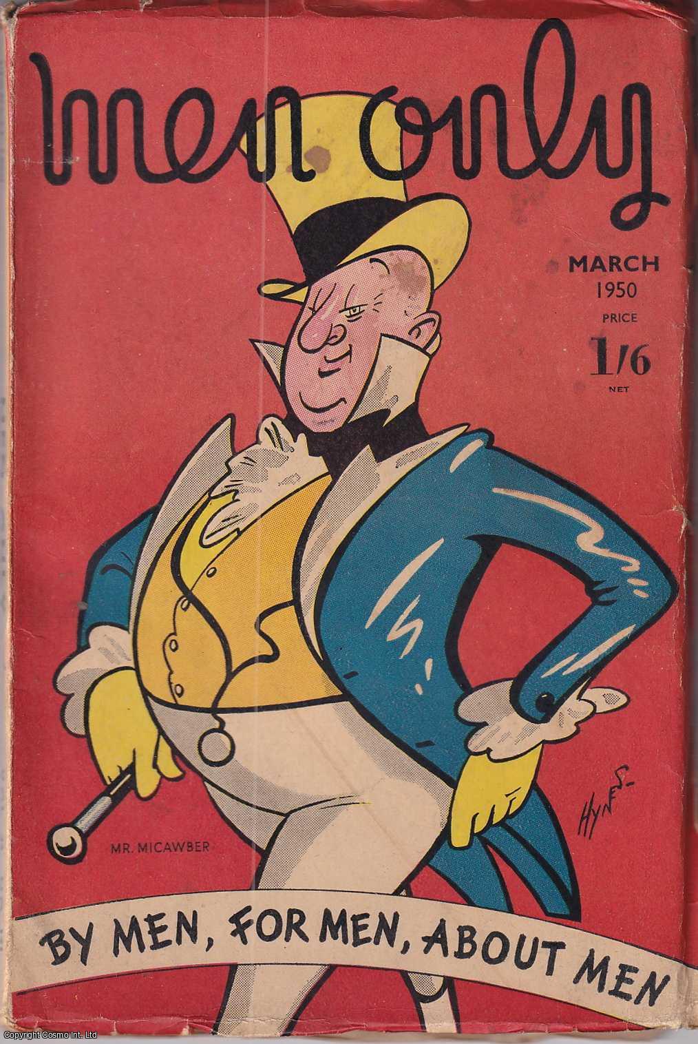 Edward S. Hynes (illustrator) - Mr. Micawber, colour cover illustration by Edward S. Hynes. Men Only Incorporating The Strand Magazine. March 1950. Vol.43 no.171.