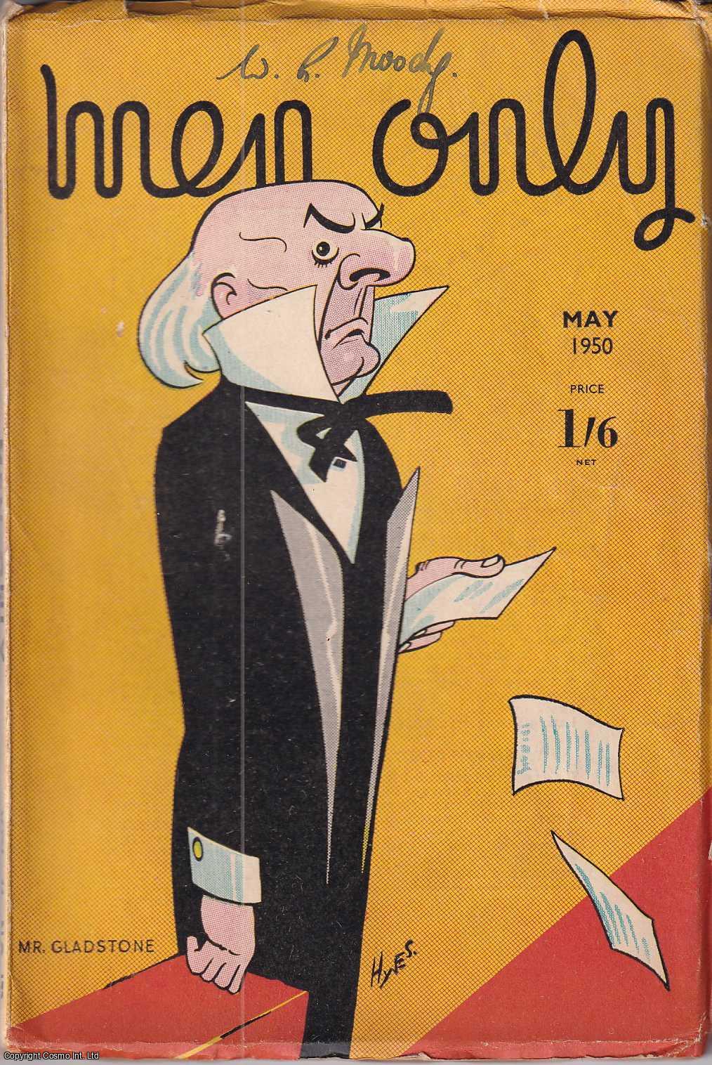 Edward S. Hynes (illustrator) - Mr. Gladstone, colour cover illustration by Edward S. Hynes. Men Only Incorporating The Strand Magazine. May 1950. Vol.44 no.173.