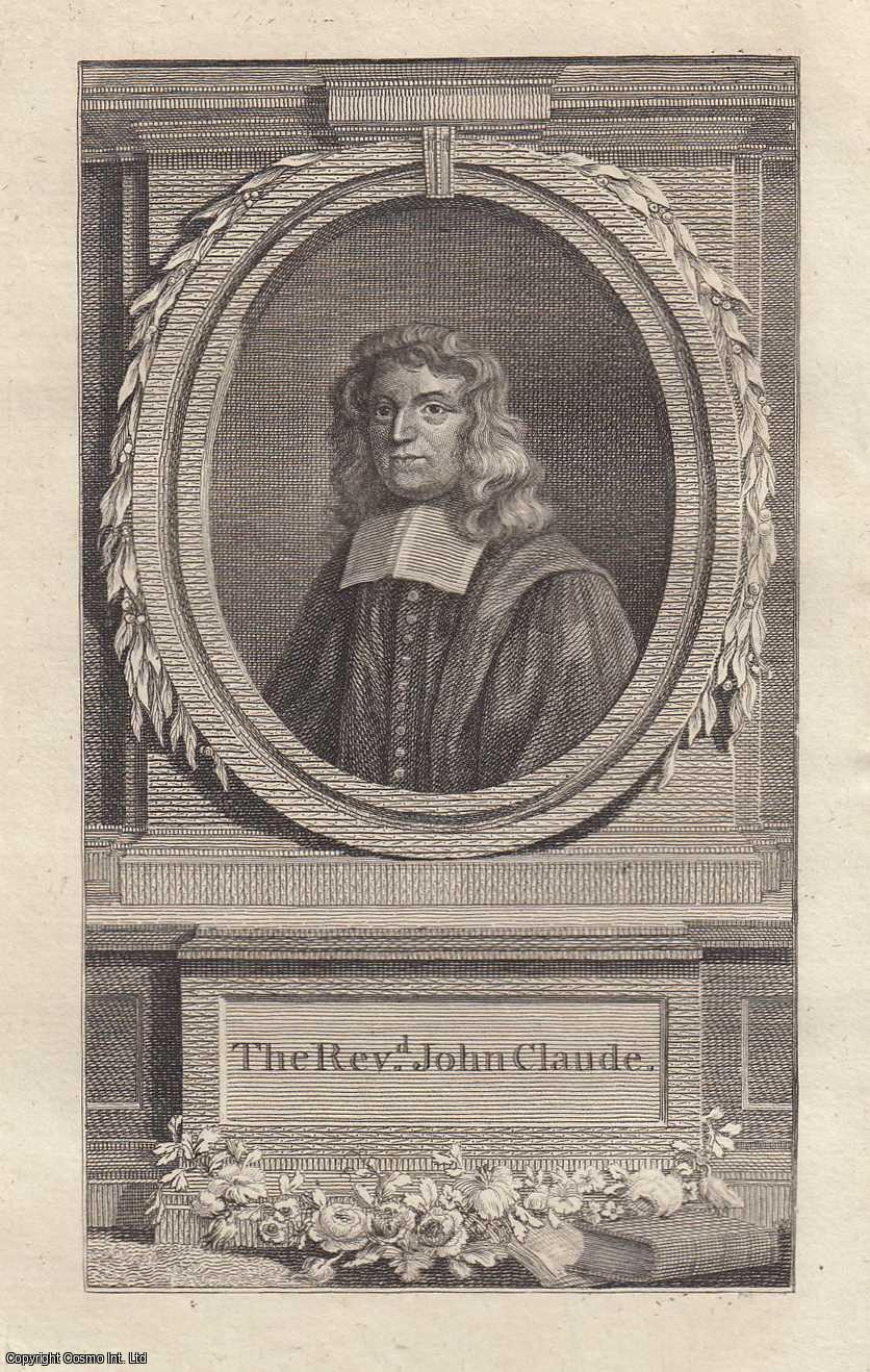 Universal Magazine - Life of Rev. John Claude, Minister of the Protestant Church, at Charenton, in France. An original engraving, accompanied by text. An original article from The Universal Magazine for 1784.