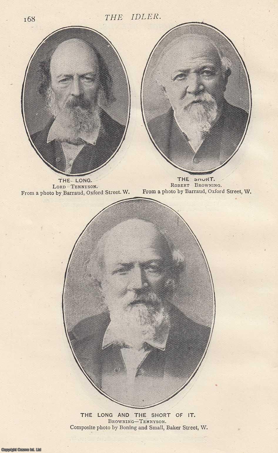 PHOTOGRAPHY - Choice Blends. Photographs of famous personages blended together; Politicians, Lawyers, Cambridge & Oxford Rowers, Poets. An original article from the Idler Magazine, 1893.