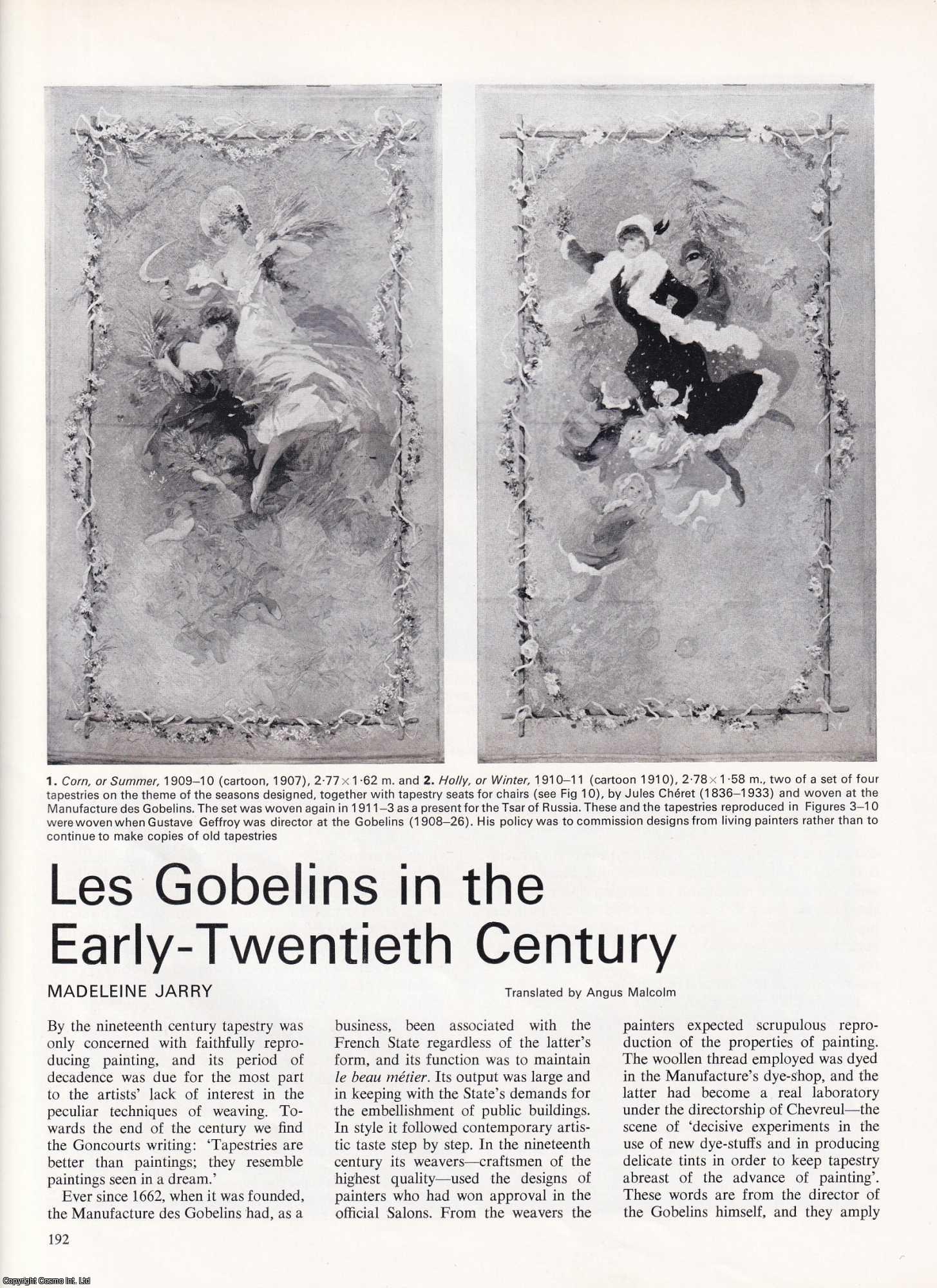 Madeleine Jarry - Les Gobelins in the Early 20th Century. An uncommon original article from Apollo, the Magazine of the Arts, 1967.
