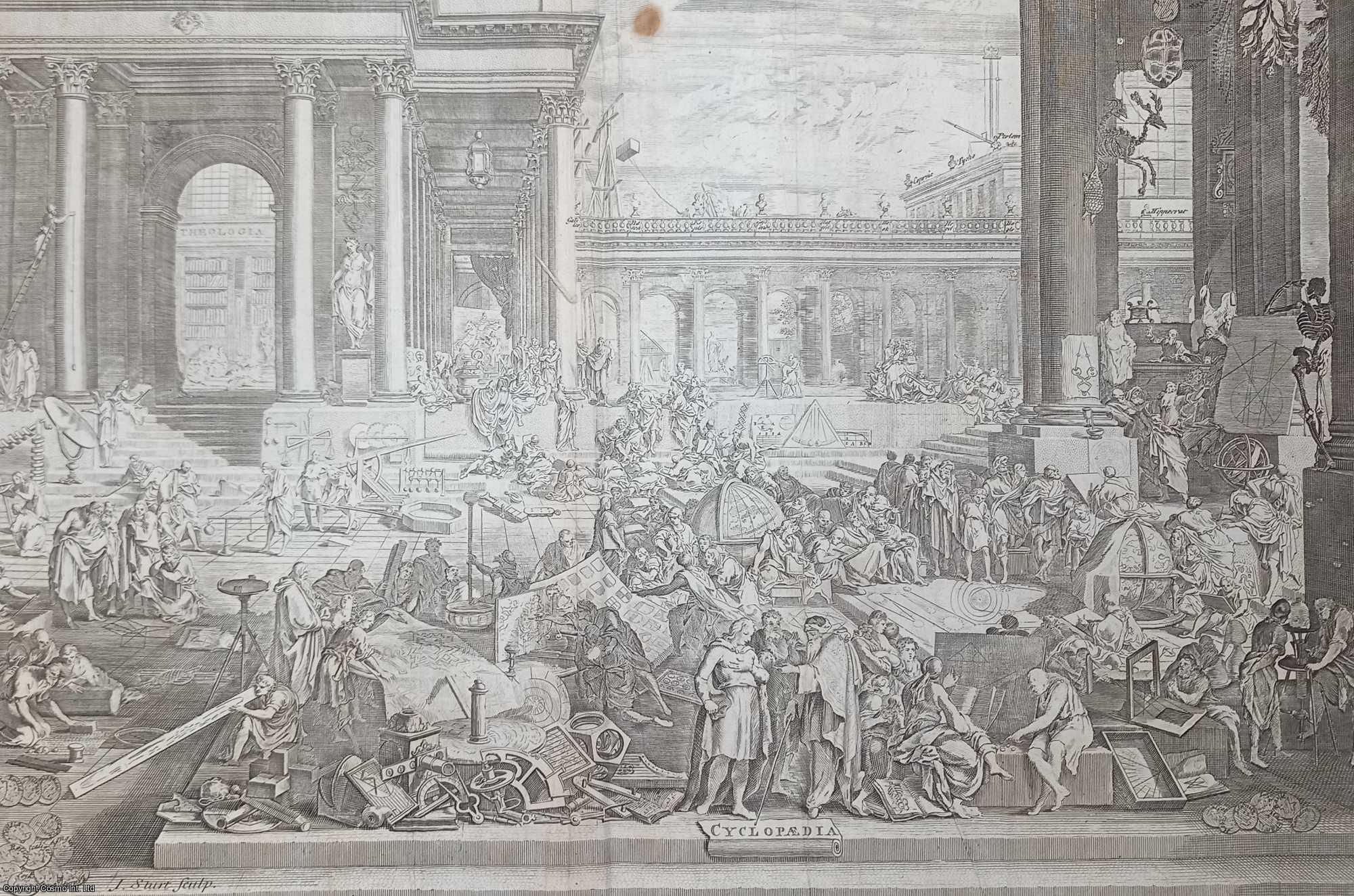 ENGRAVING - 1741, Cyclopaedia. 1 Plate. An original plate from Chambers' Cyclopaedia, 1741.