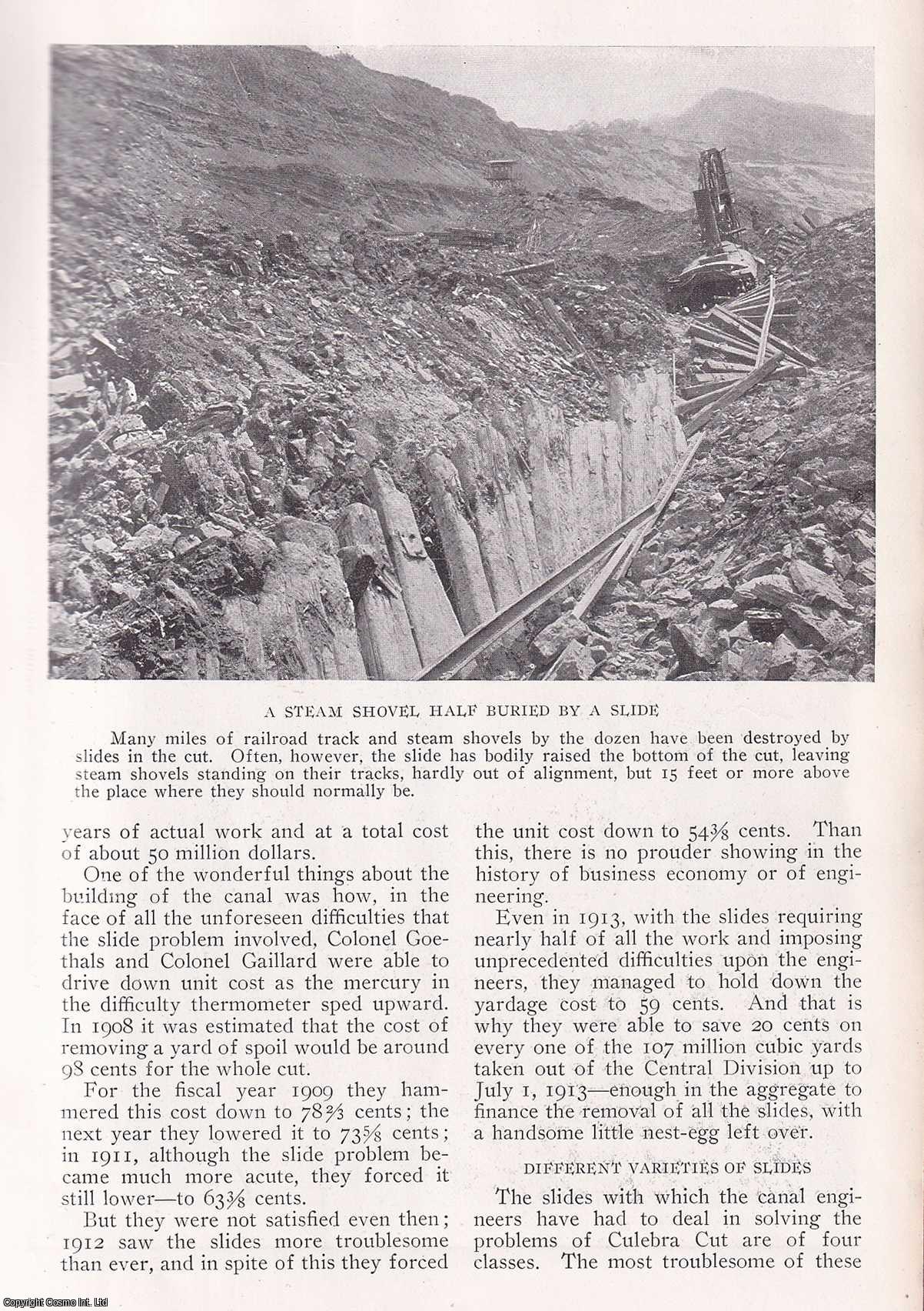 PANAMA CANAL - Battling with the Panama Slides. Land slips in the Culebra Cut of the Panama Canal. By William Joseph Showalter. An original article from the National Geographic Magazine, 1914.