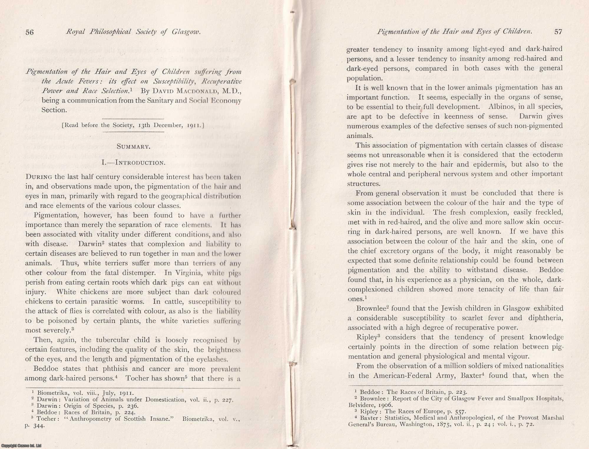 Sydney J. Gammell - Scotch Forestry: Its Economic Aspect. An original article from the Proceedings of the Glasgow Philosophical Society, 1911.