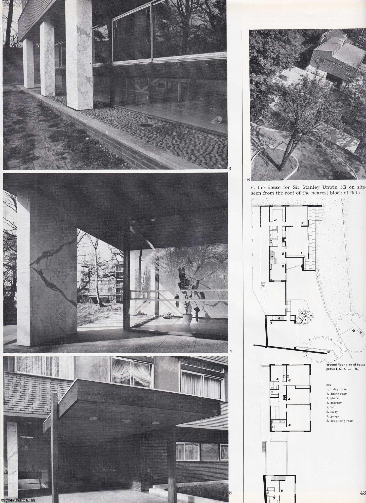 HAMPSTEAD - Flats & Houses, Oak Hill Park, Hampstead. Architects; Michael Lyell Associates. This is an original article from The Architectural Review, 1963.