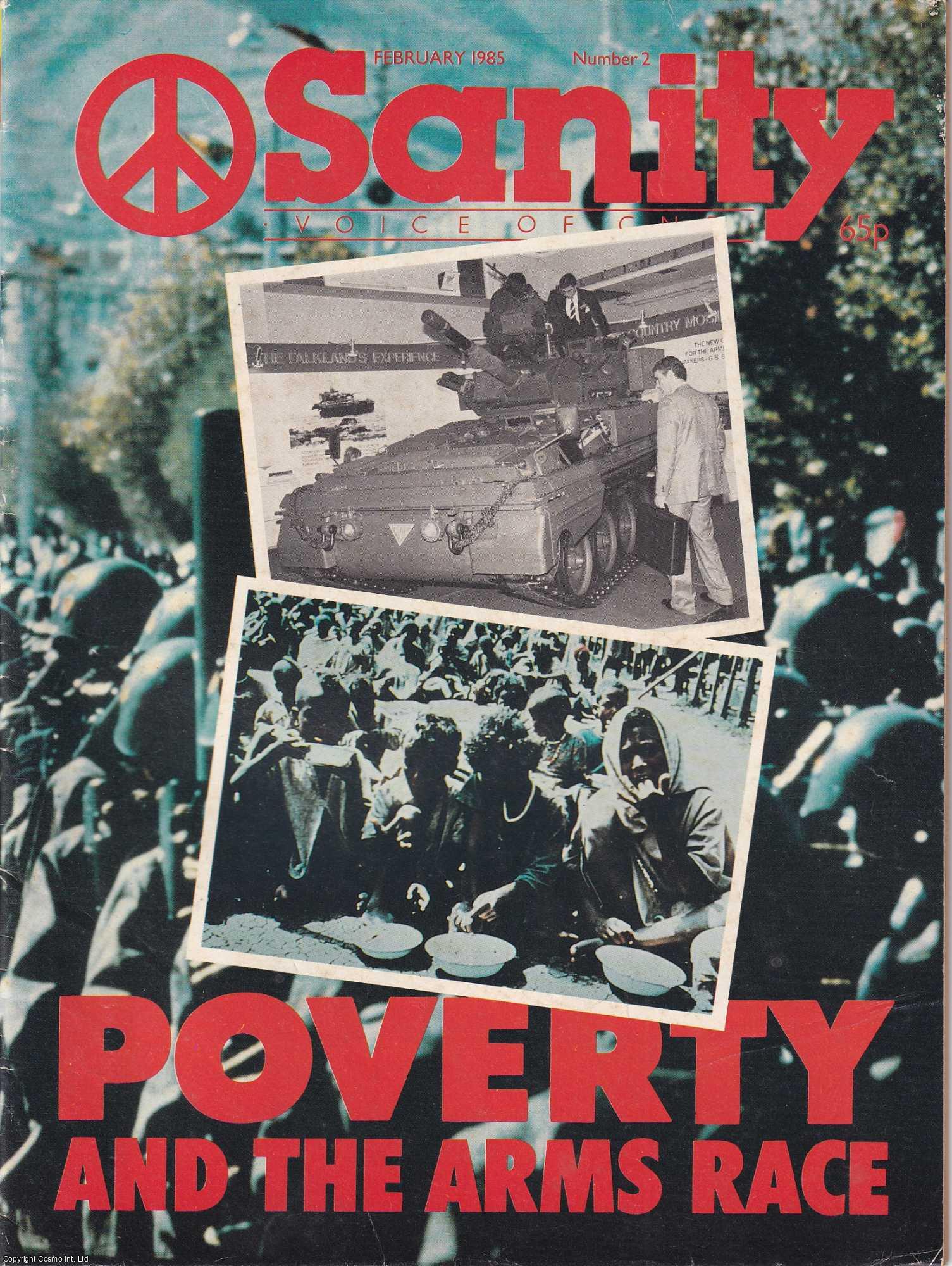 CAMPAIGN FOR NUCLEAR DISARMAMENT - Sanity, the Voice of CND. February 1985, Number 2.