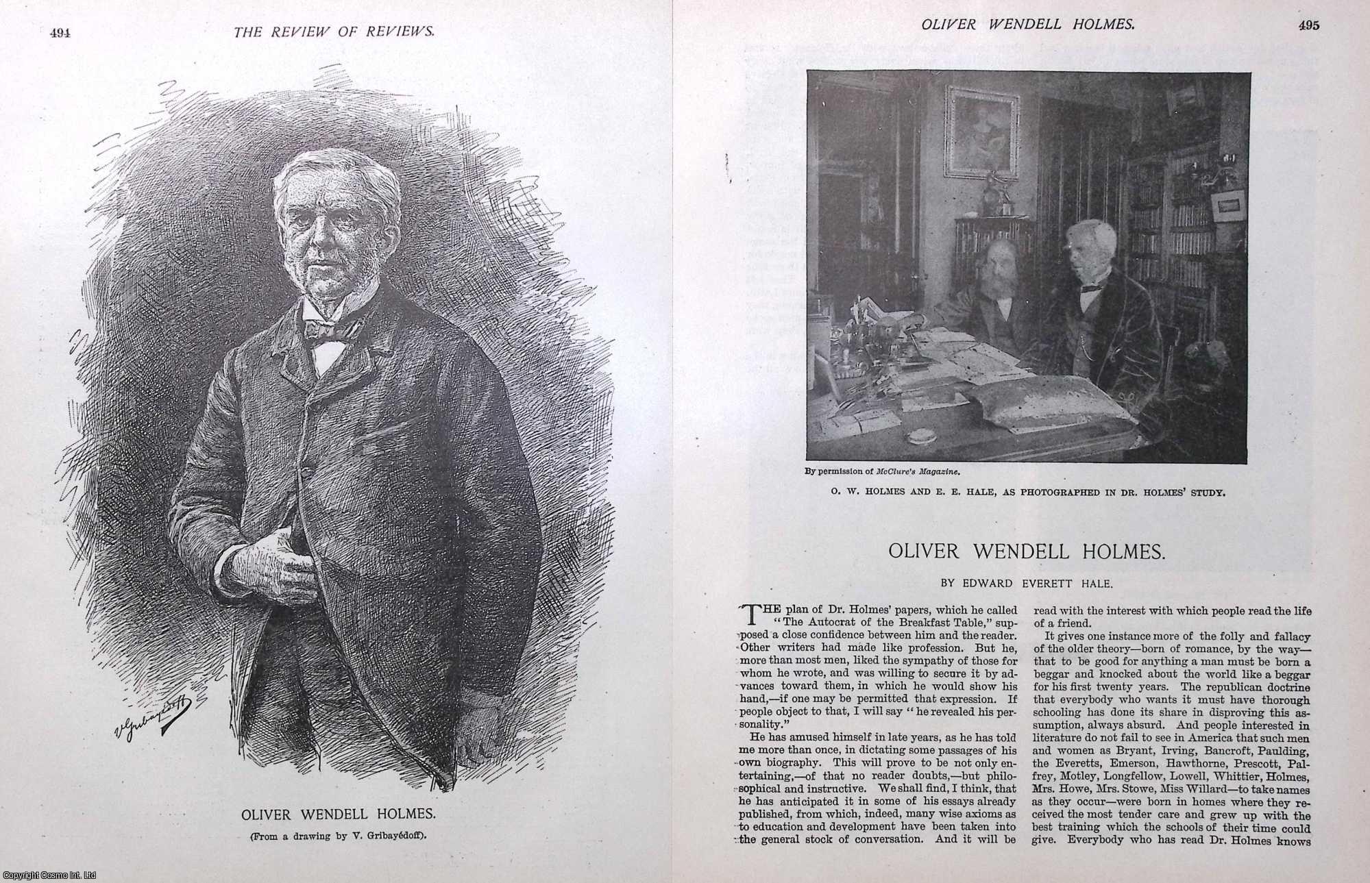 Edward Everett Hales - Oliver Wendell Holmes. An original article from the American Review of Reviews, 1894.
