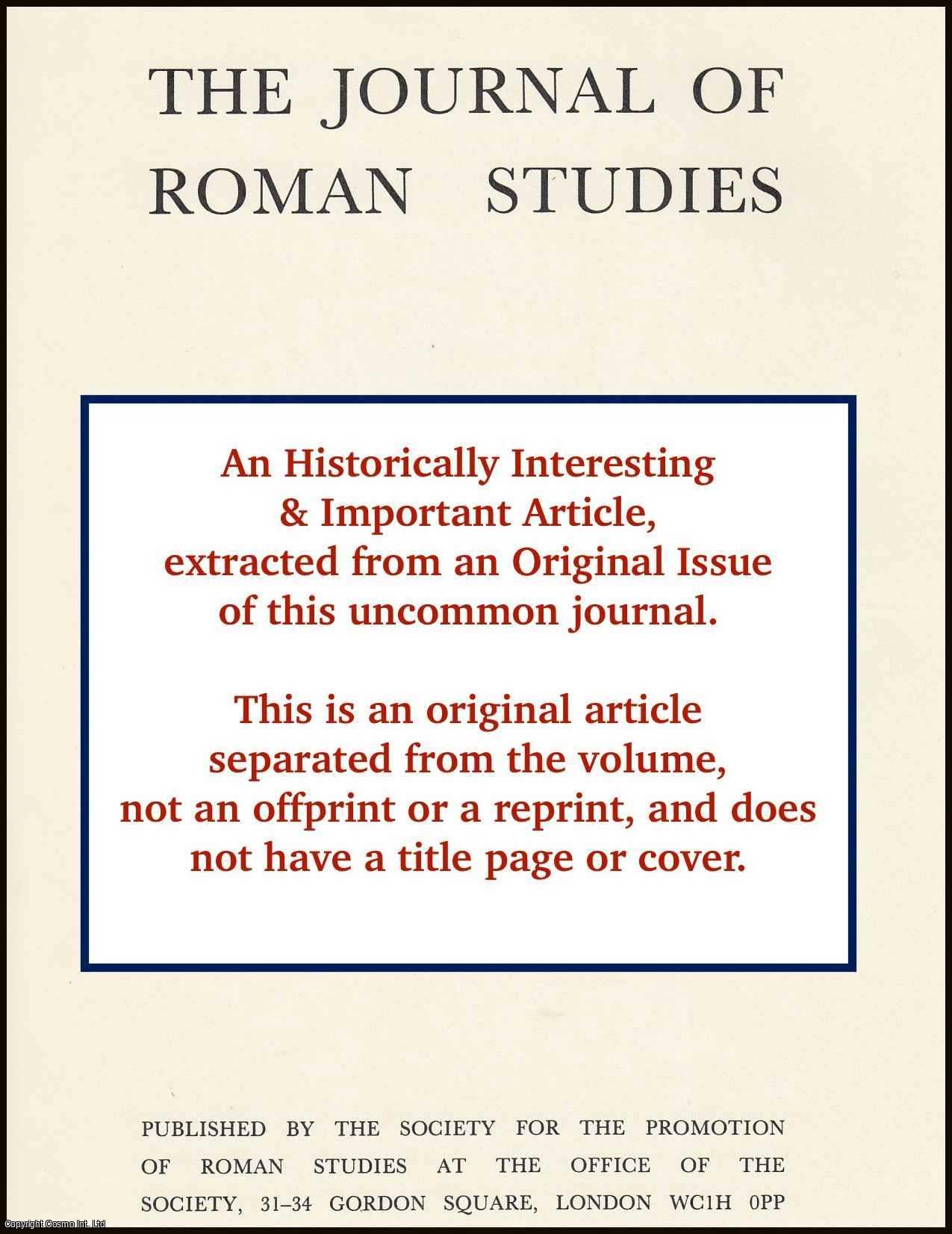 J.P.V.D. Balsdon - Roman History, 65-50 B.C.: Five Problems. An original article from the Journal of Roman Studies, 1962.