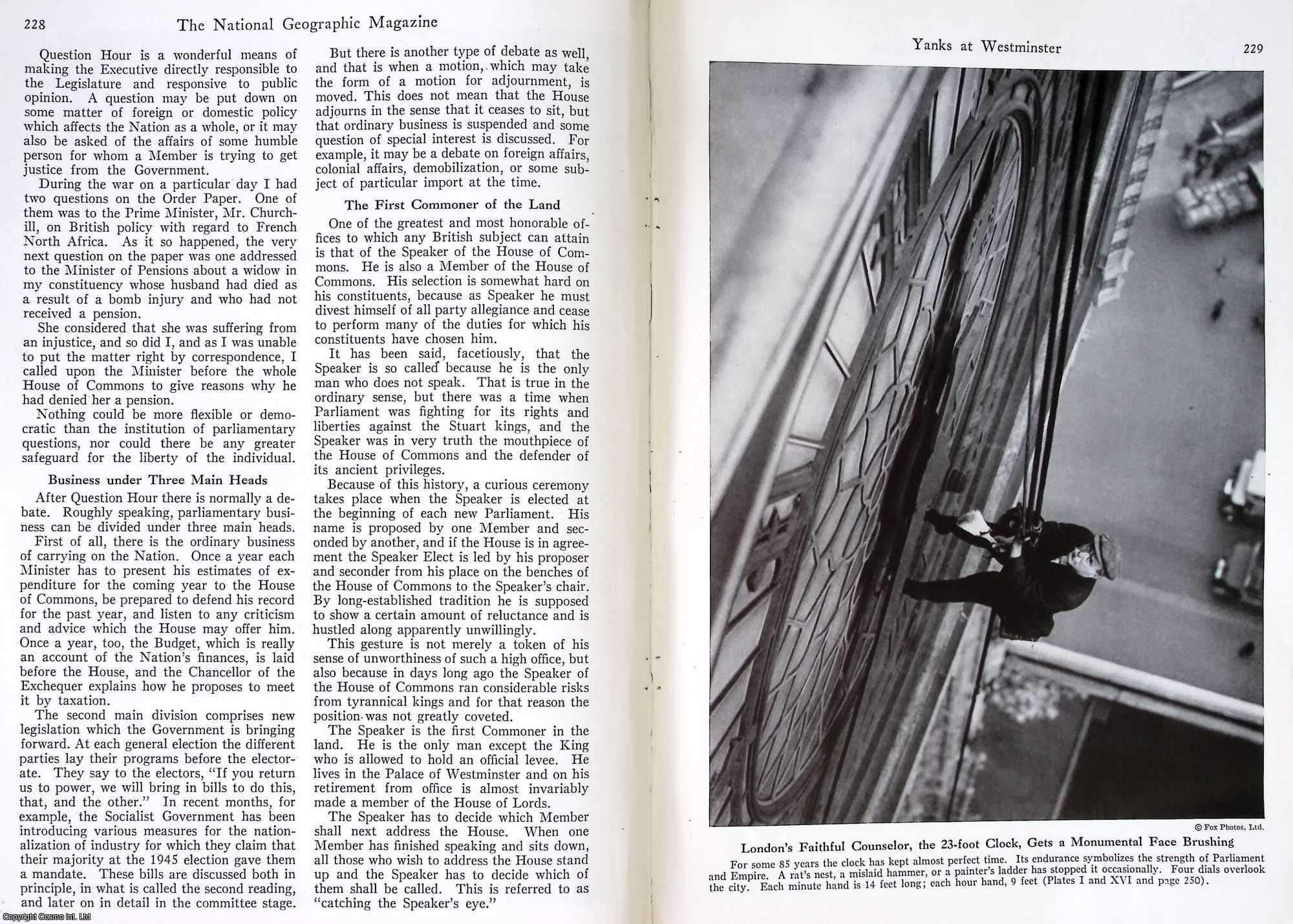 Capt. Leonard David Gammans - The American Navy at Westminster Hall. The U.S. Navy Accepts an Invitation to Vist the House of Commons. An original article from The National Geographic Magazine, 1946.